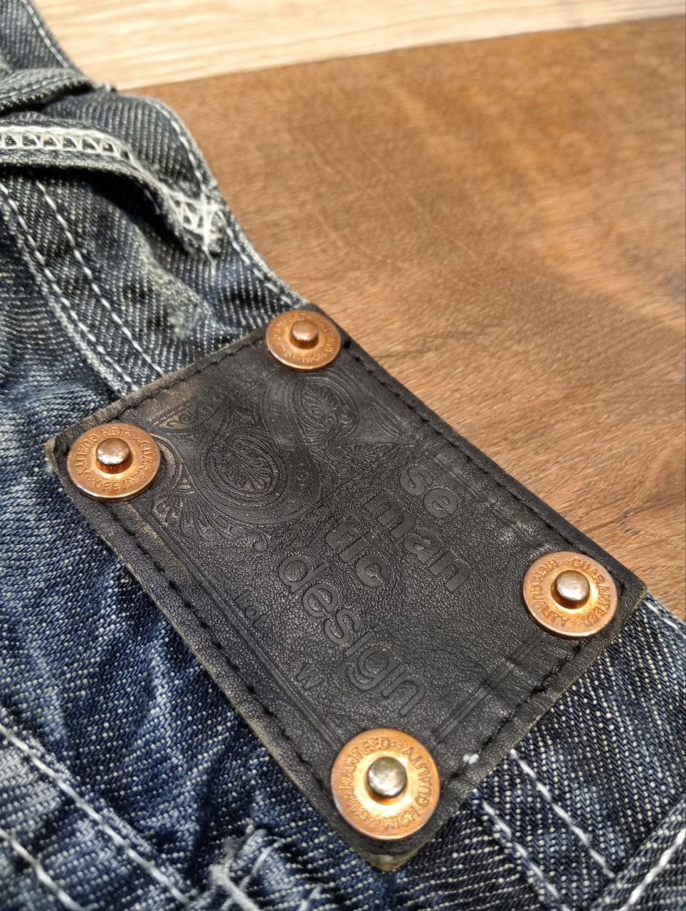 semanticdesign SEMANTIC DESIGN JAPAN BLUE WASHED FLARED DENIM PANTS Size US 30 / EU 46 - 12 Thumbnail