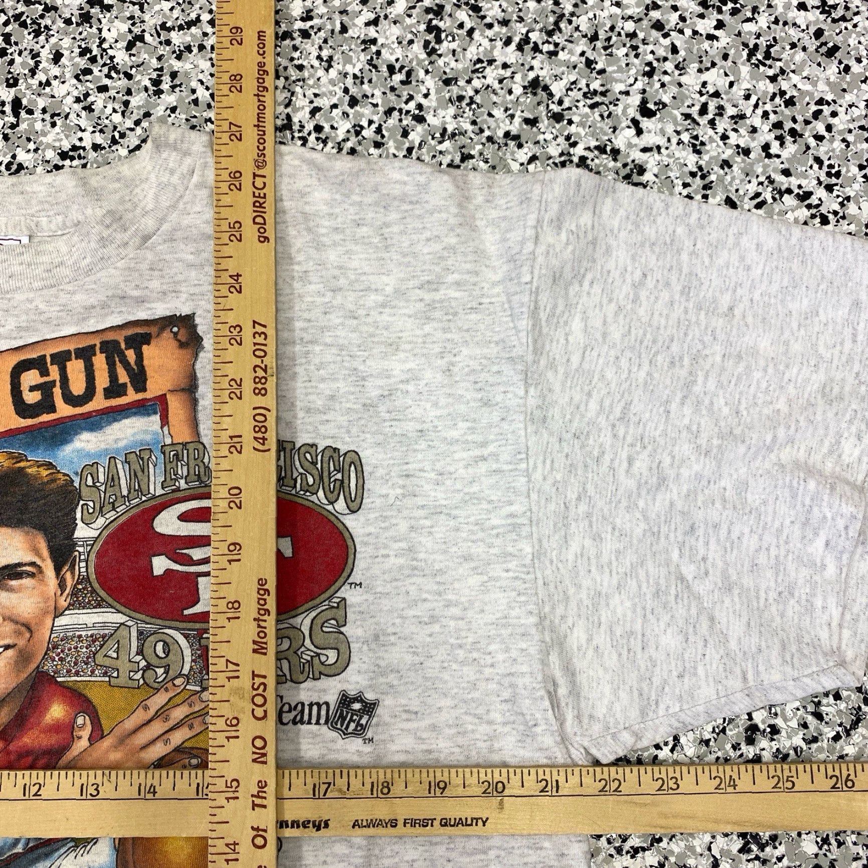 Vintage VINTAGE Steve Young T Shirt San Francisco 49ers Tee USA Made XL Black Unisex Short Sleeve Cotton Graphic Tee Sportswear 1990s Mens Womens Boys Girls Size US XL / EU 56 / 4 - 4 Thumbnail