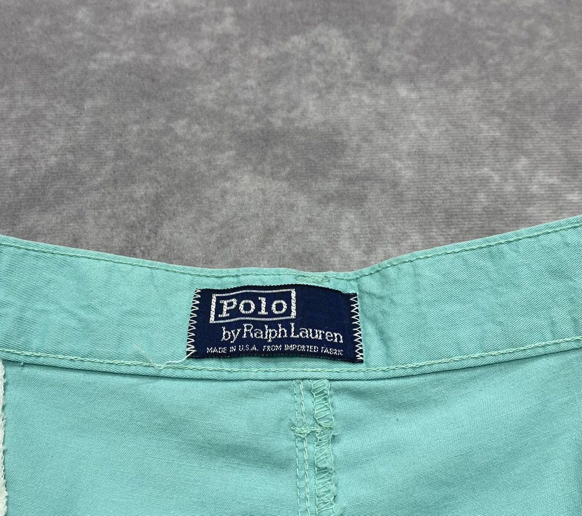Polo Ralph Lauren 80’s Vintage Polo Ralph Lauren Light Teal Chino Shorts Size US 36 / EU 52 - 2 Thumbnail