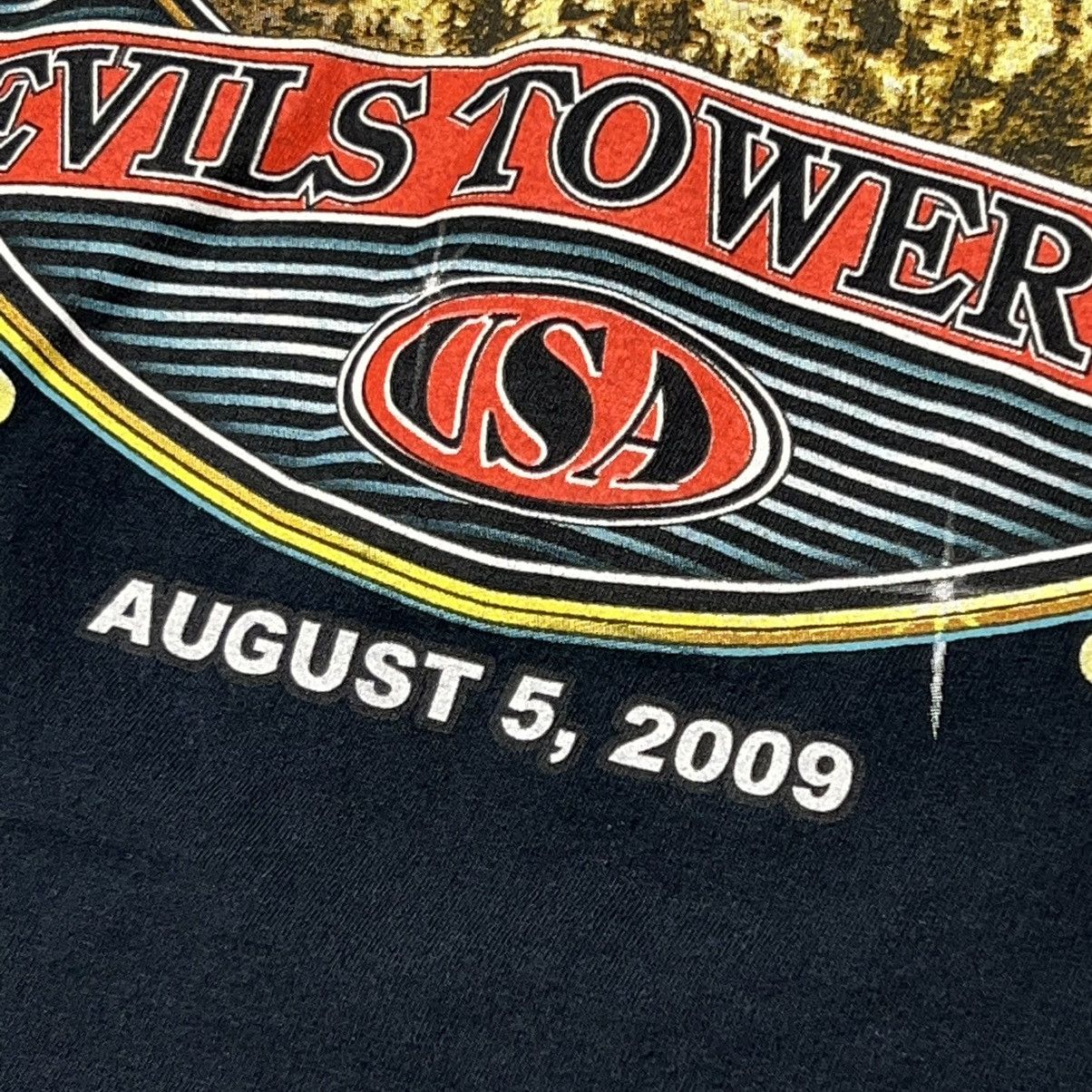 Vintage Motorcycle Tee Shirt Devils Tower Run Hulett Wyoming Biker Size US XL / EU 56 / 4 - 13 Thumbnail