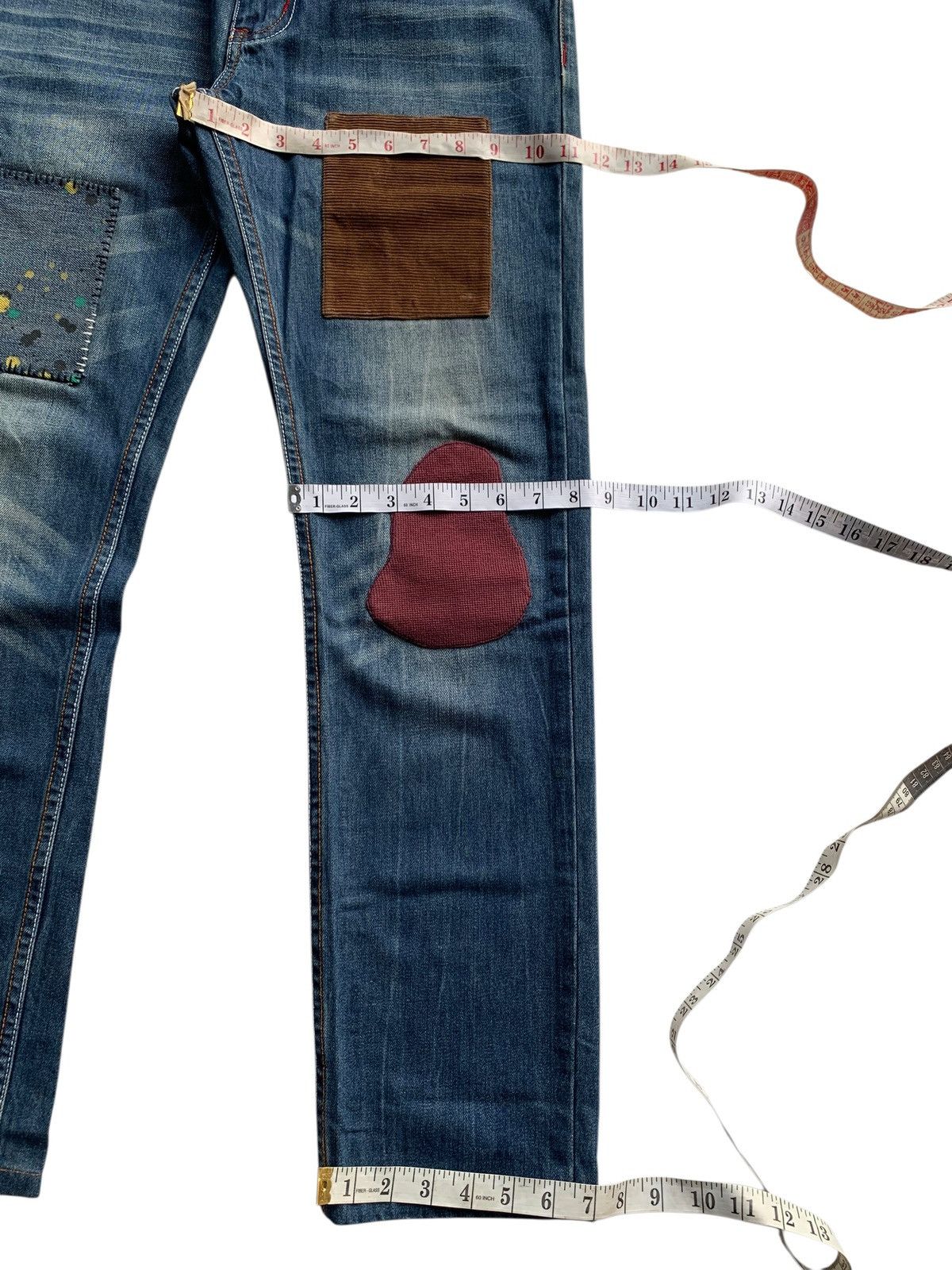 Dsquared2 DSQUARED2 DENIM PATCHWORDS CUSTOM RARE MADE IN ITALY Size US 32 / EU 48 - 18 Thumbnail