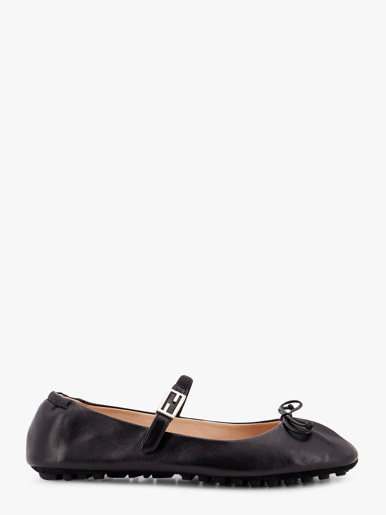Fendi Baguette Leather Ballerinas It 36.5 Shoes, Women's