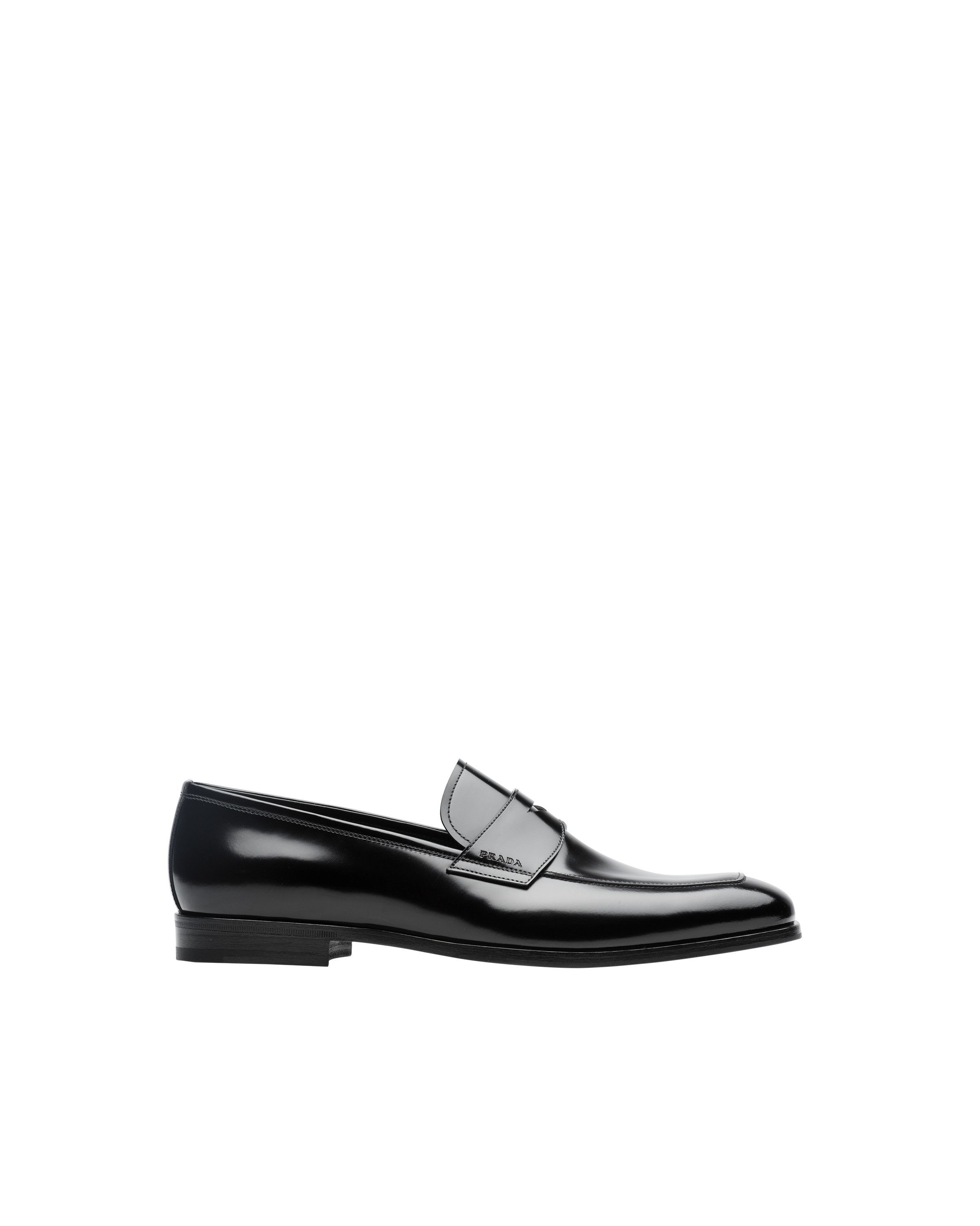 Prada o1mt1gz0225 Brushed Loafers in Black Size US 9 / EU 42 - 2 Thumbnail