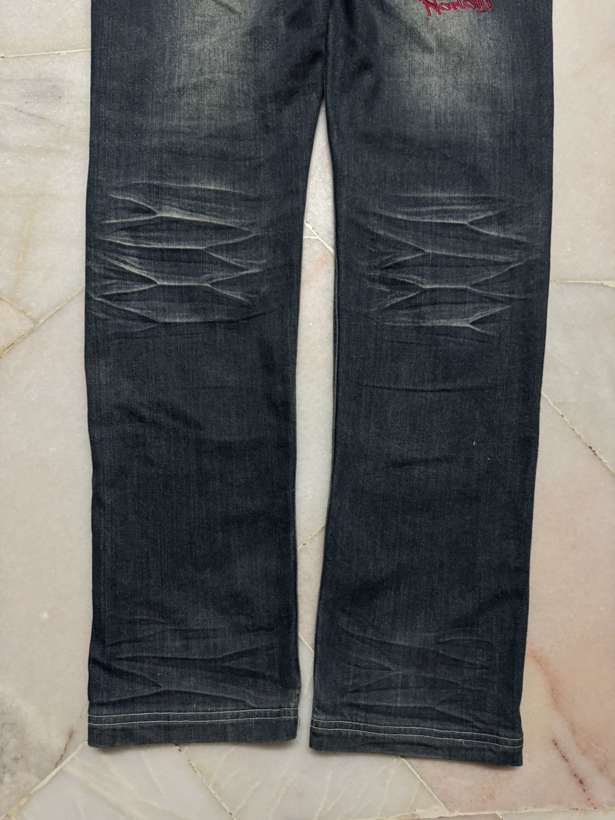 Norton VINTAGE NORTON RUSTY MUDWASH SLIM BACK LOGO EMBROIDERY JEAN Size US 36 / EU 52 - 17 Thumbnail