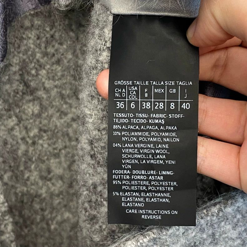 Max Mara Max Mara Top Line Grey Hooded Alpaca Coat Size M / US 6-8 / IT 42-44 - 5 Thumbnail