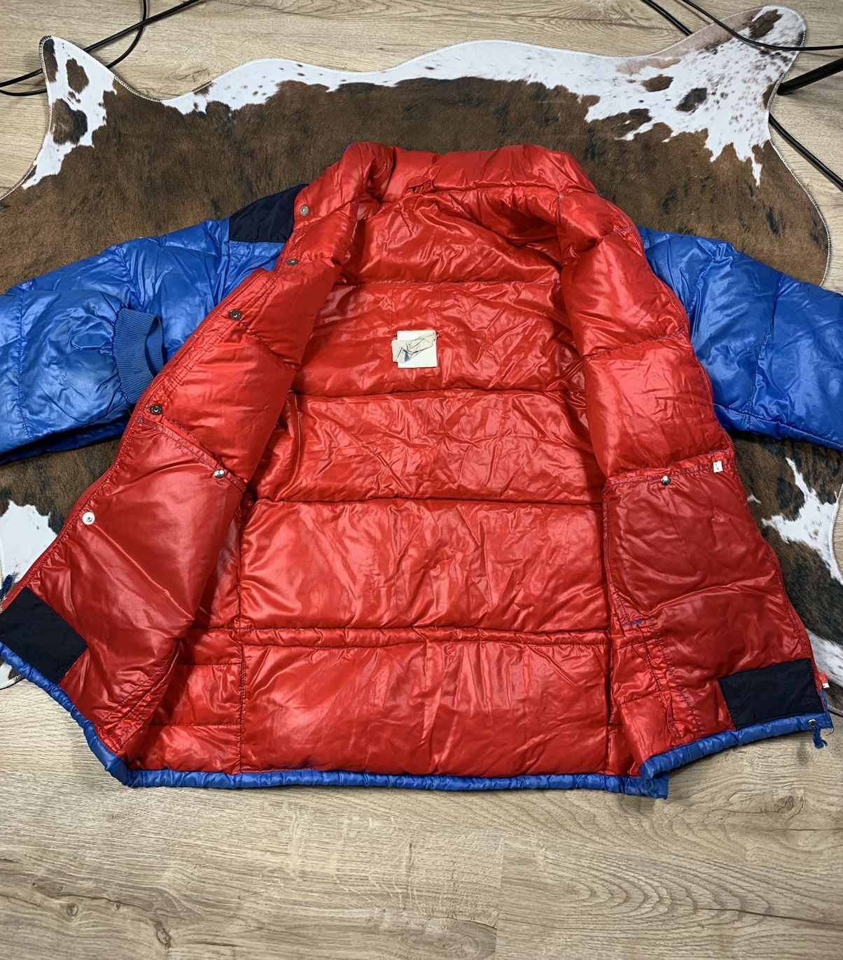 Moncler × Vintage Vintage 80S / 90S MONCLER Grenoble Down Jacket Puffer Retro Size US XL / EU 56 / 4 - 4 Thumbnail