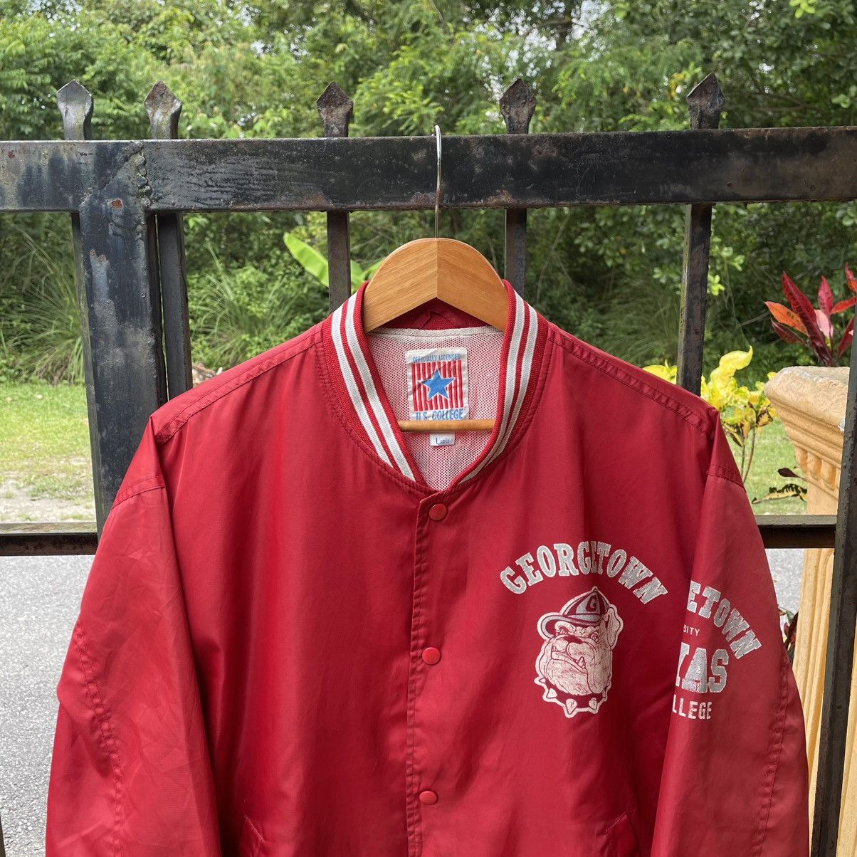 Vintage 🔥Vintage 90s Georgetown Hoyas Big Logo Nylon Light Jacket Size US L / EU 52-54 / 3 - 4 Thumbnail