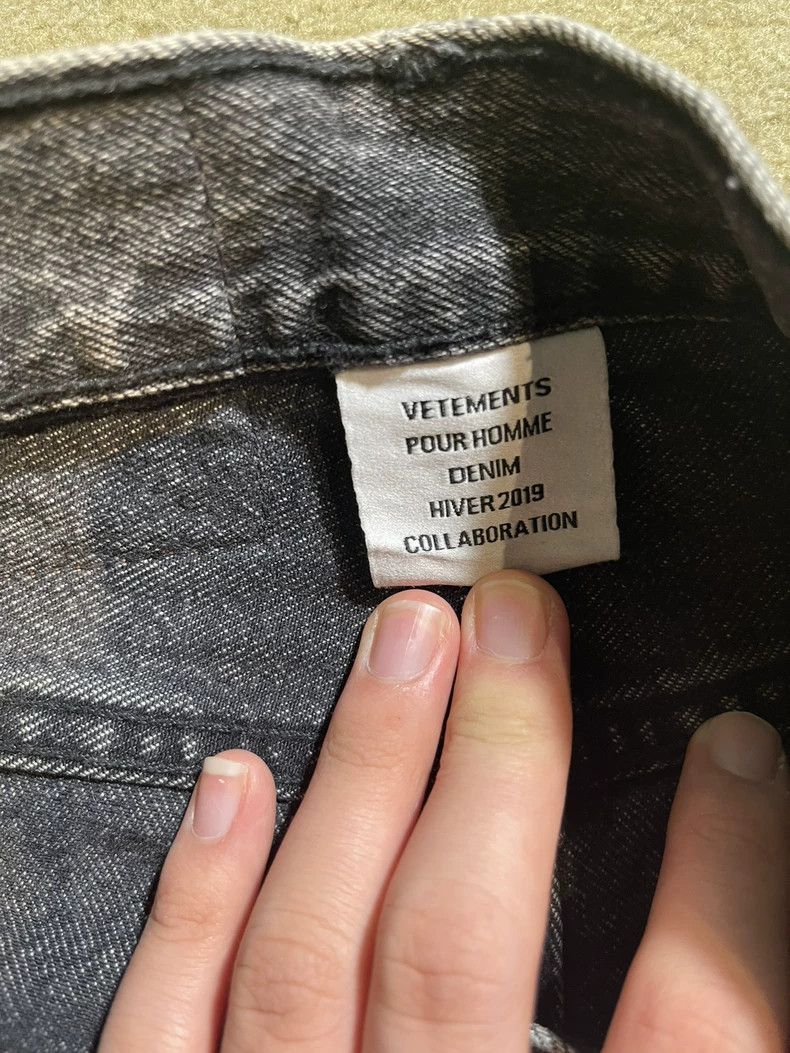 Vetements Vetements SizeXS 19 Deconstructed Tattoo Sanskrit Denim Pan Size US 29 - 6 Thumbnail