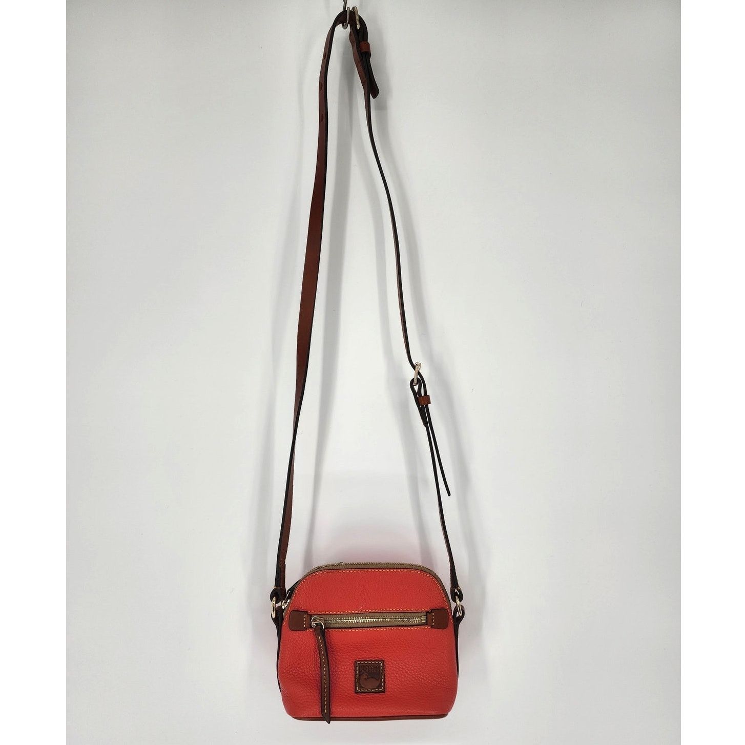 Dooney & Bourke Dooney & Bourke Red Pebbled Leather Mini Crossbody Bag Size ONE SIZE - 3 Thumbnail