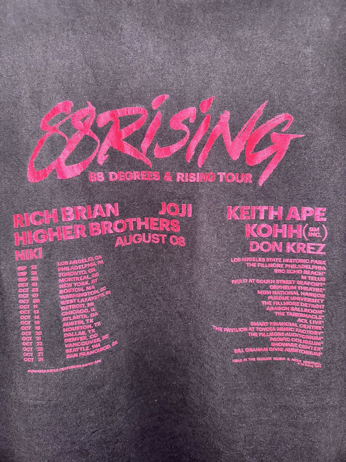 88rising × Other 88 Rising Head In The Clouds Tour T-Shirt Size US XL / EU 56 / 4 - 3 Thumbnail