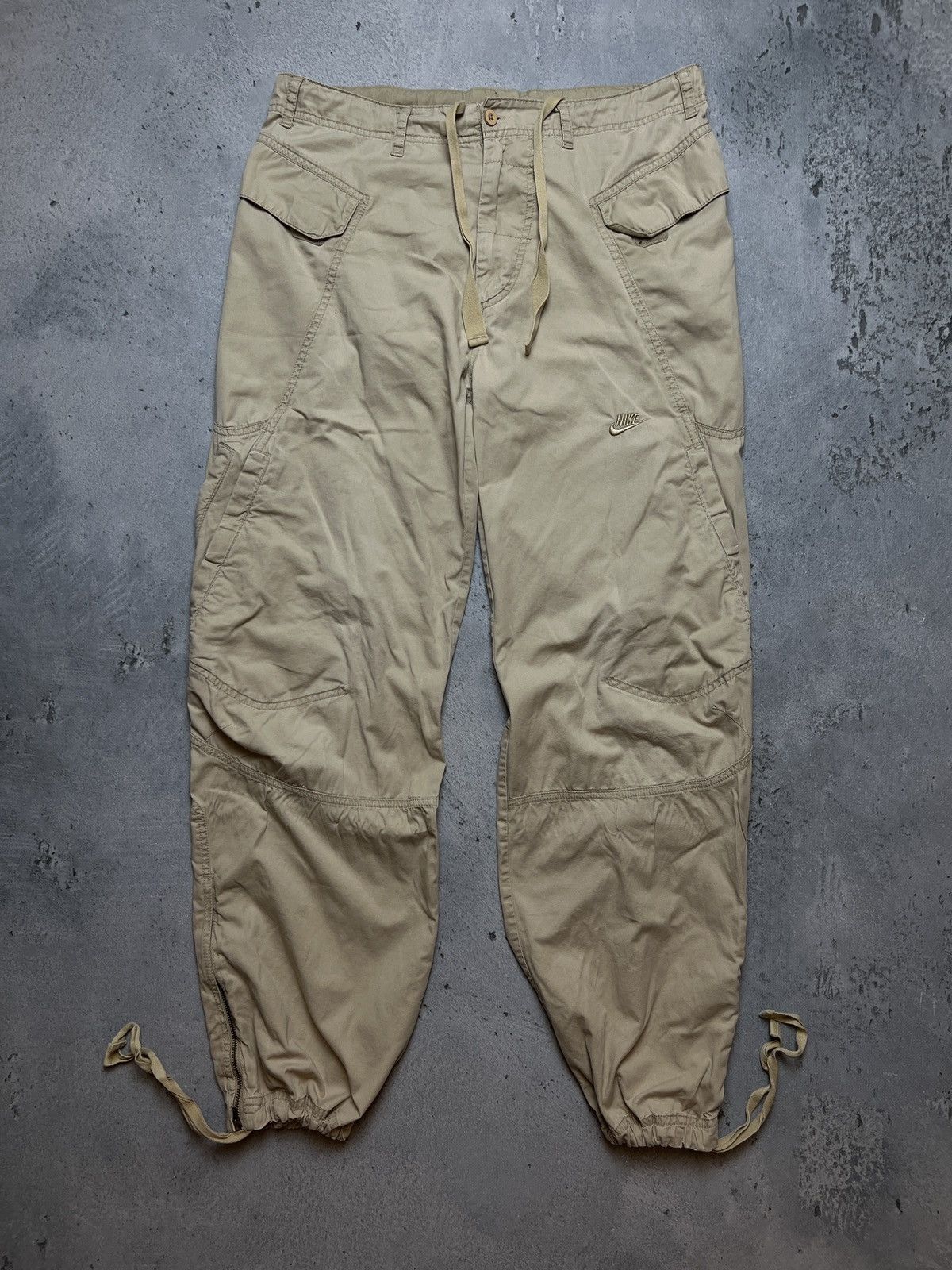 Nike Nike Track Cargo Pants Baggy Vintage Gorpcore Drill Joggers Size US 32 / EU 48 - 23 Thumbnail