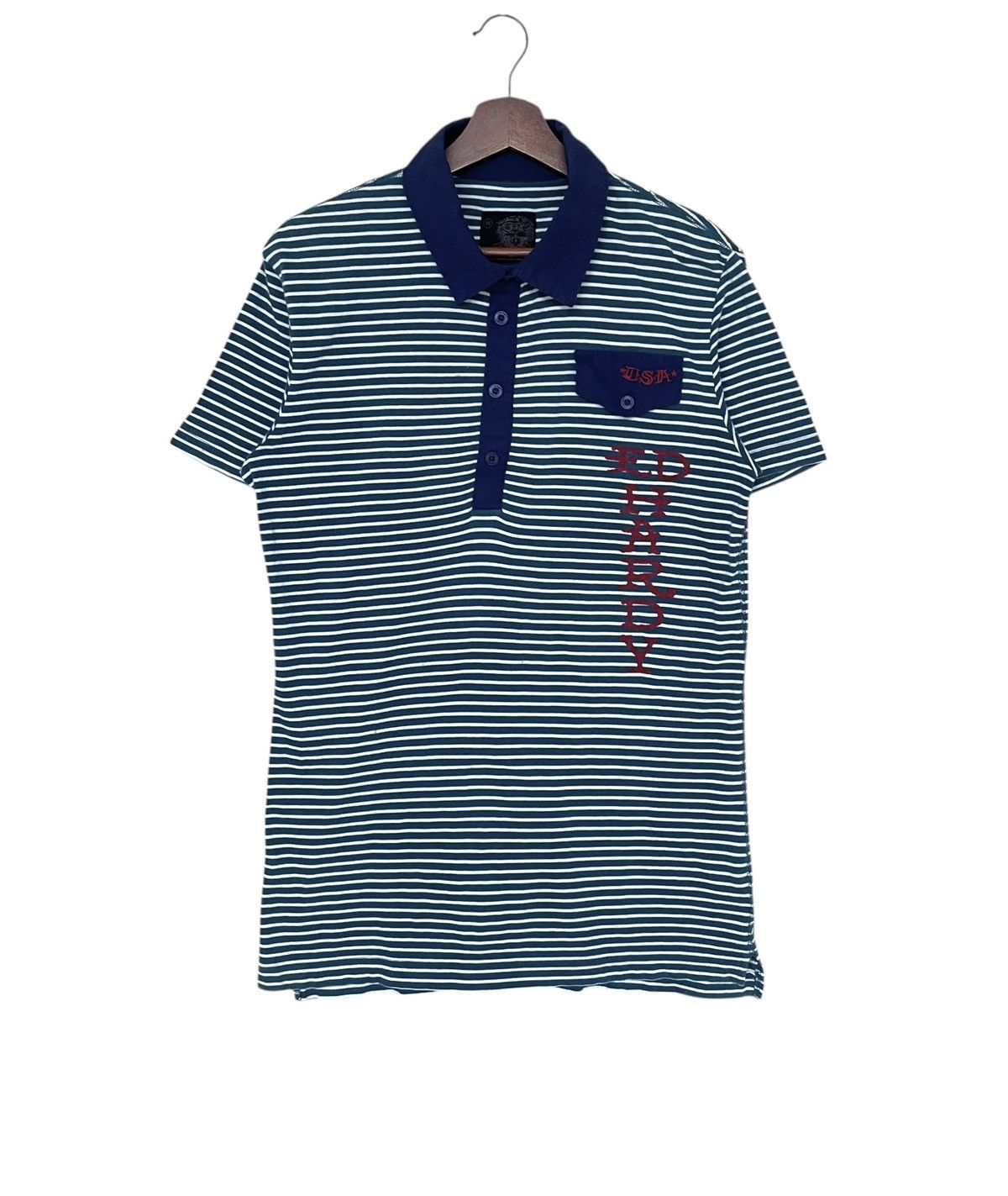 Ed Hardy Vintage Brand Ed Hardy Stripe Shirt 2000s Size US M / EU 48-50 / 2 - 1 Thumbnail