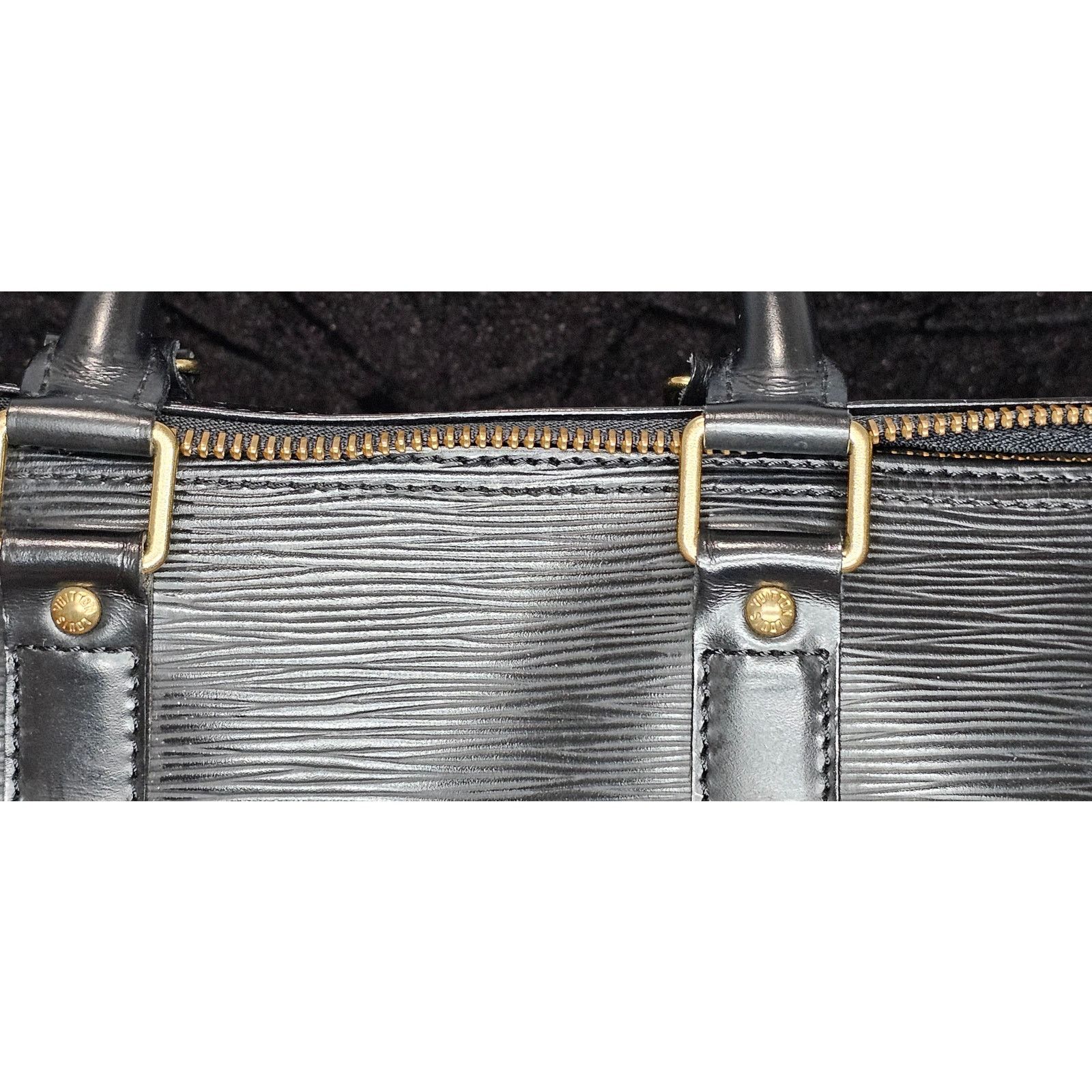 Louis Vuitton LOUIS VUITTON Epi Keepall 45 Boston Bag Black Size ONE SIZE - 13 Thumbnail