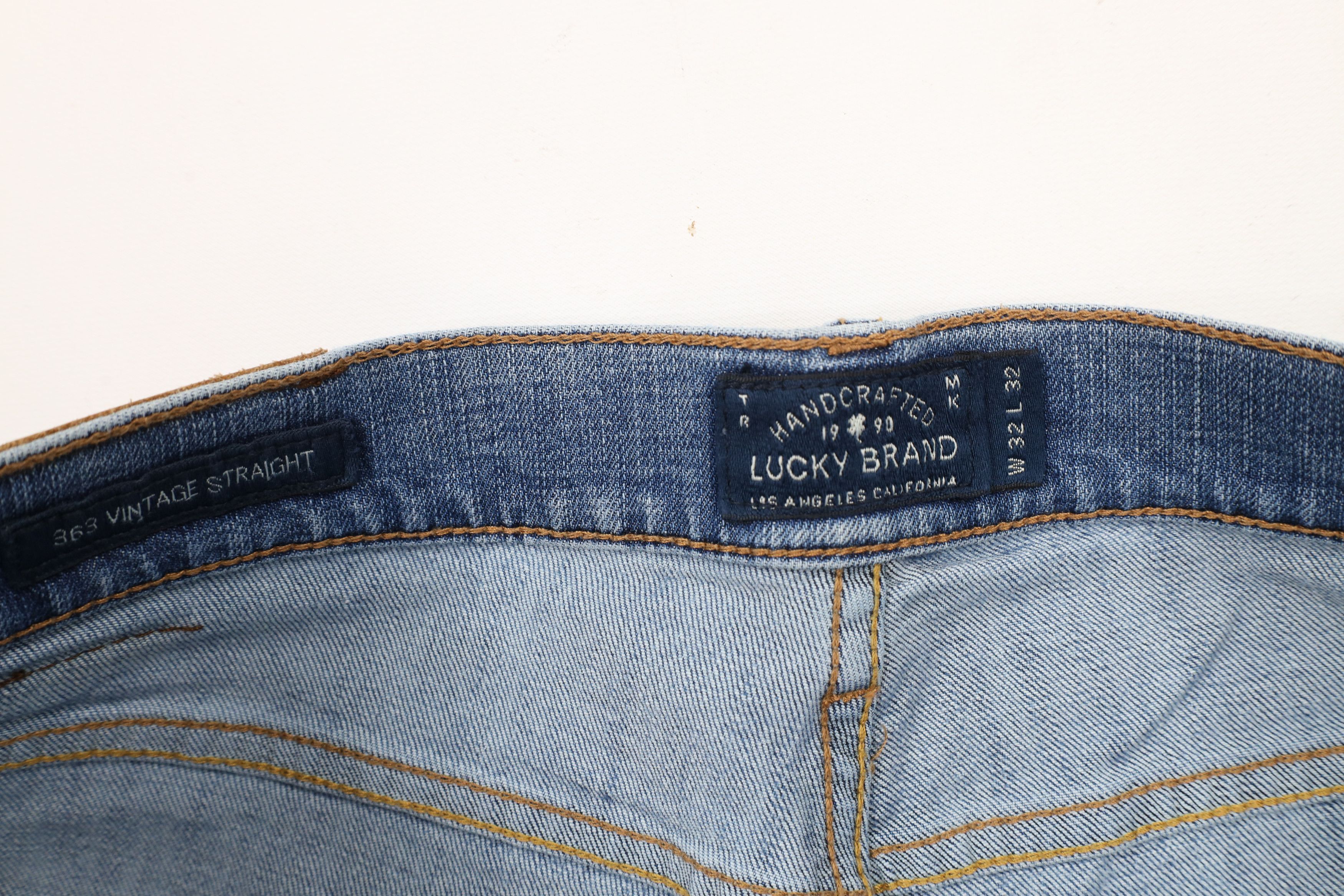 Lucky Brand × Vintage Vintage Lucky Brand 363 Vintage Straight Leg Denim Jeans Size US 32 / EU 48 - 9 Thumbnail