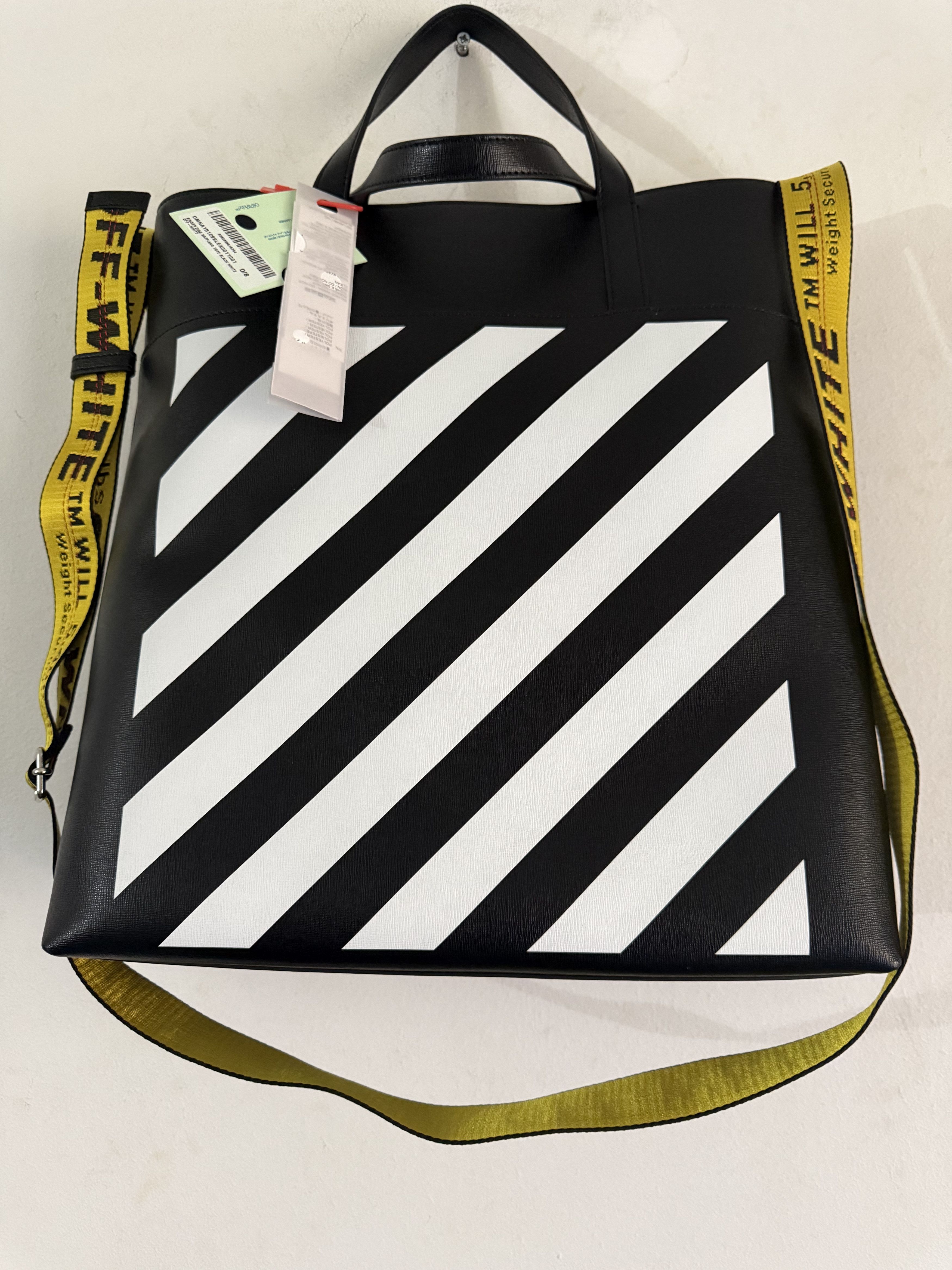 Off-White Off White Tote Black Leather Size ONE SIZE - 2 Thumbnail