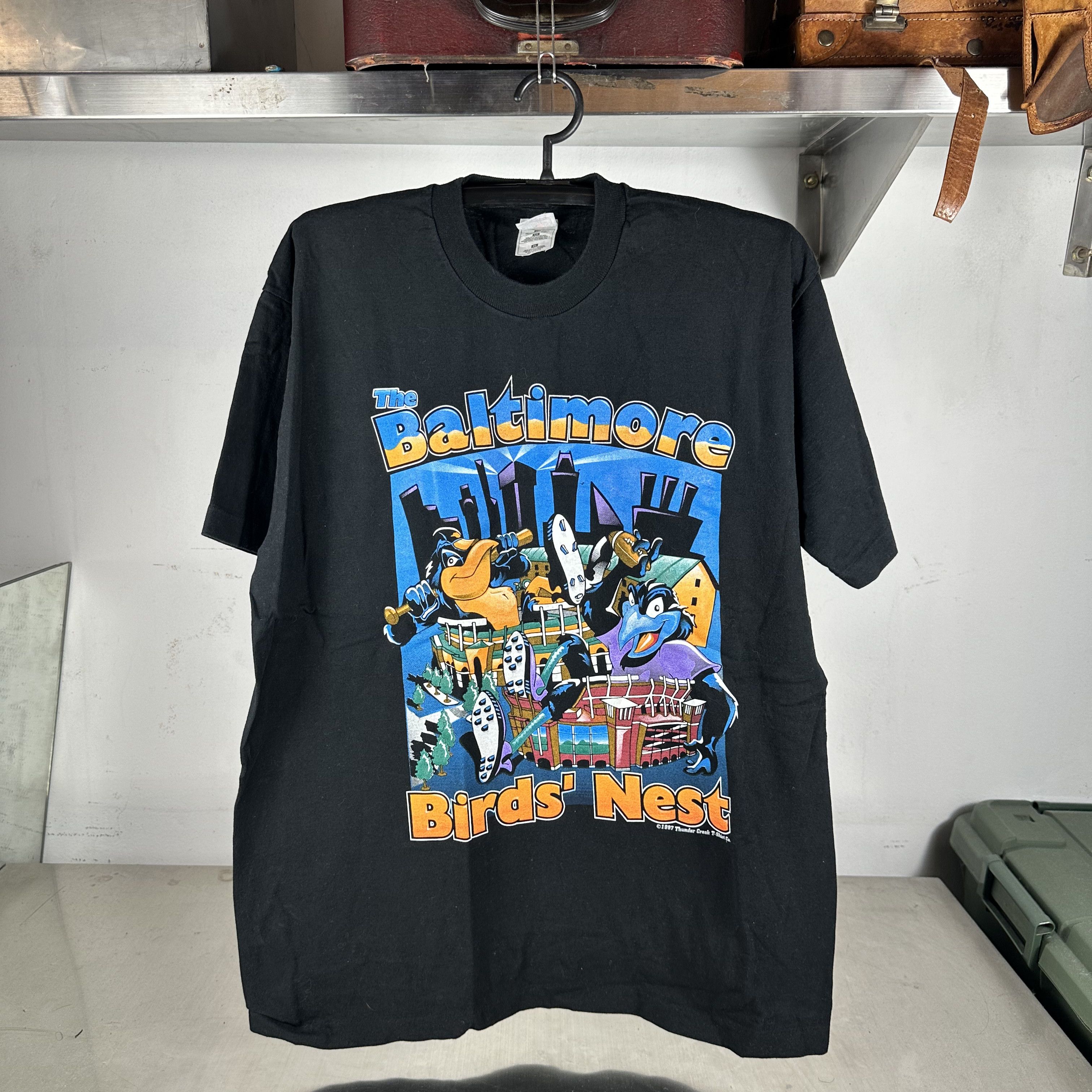 Vintage 1997 Baltimore Orioles MLB The Baltimore Bird's Nest Tee Size US XL / EU 56 / 4 - 1 Thumbnail