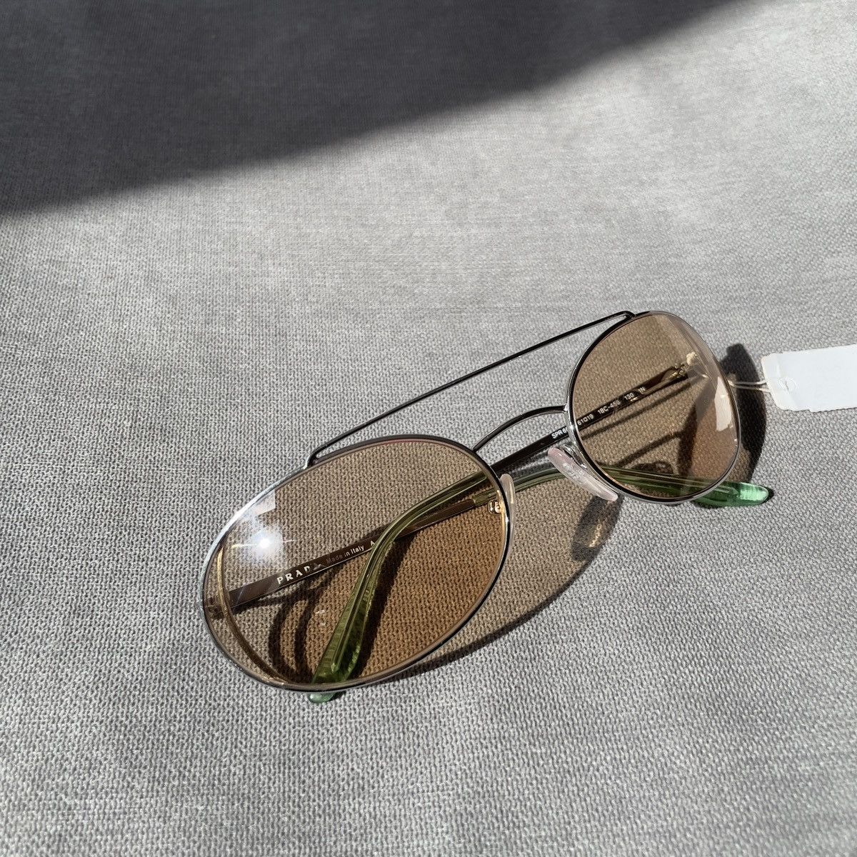 Prada PRADA Y2K Extended Lens Metal Sunglasses | Grailed