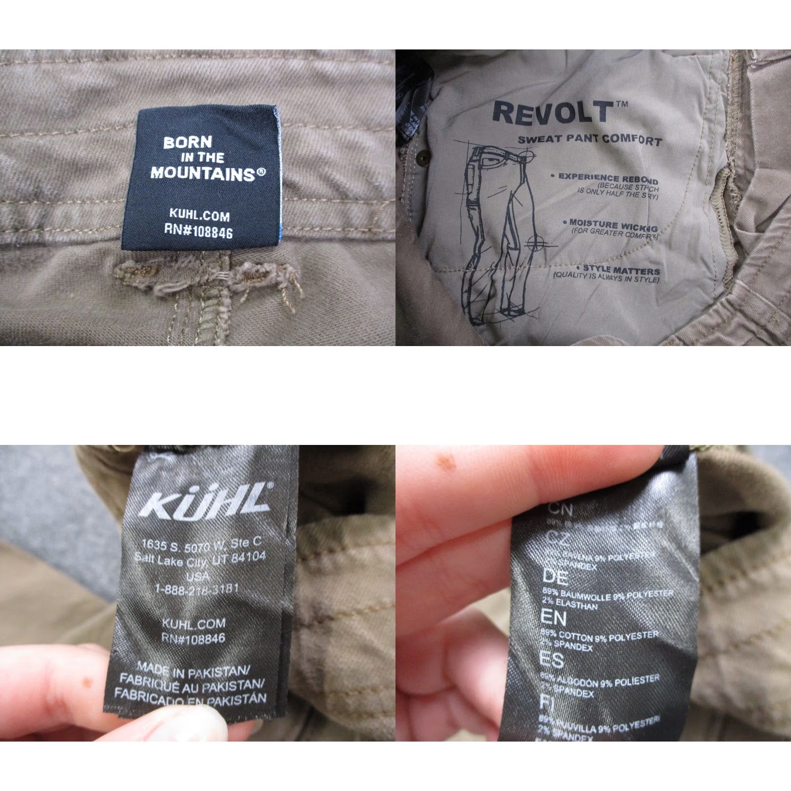 Vintage Kuhl Pants Mens 31 X 34 Beige Revolt Rock Climbing Hiking Workwear Carpenter Pants Mens Beige Kuhl Rock Climbing Workwear Pants Size US 32 / EU 48 - 8 Thumbnail