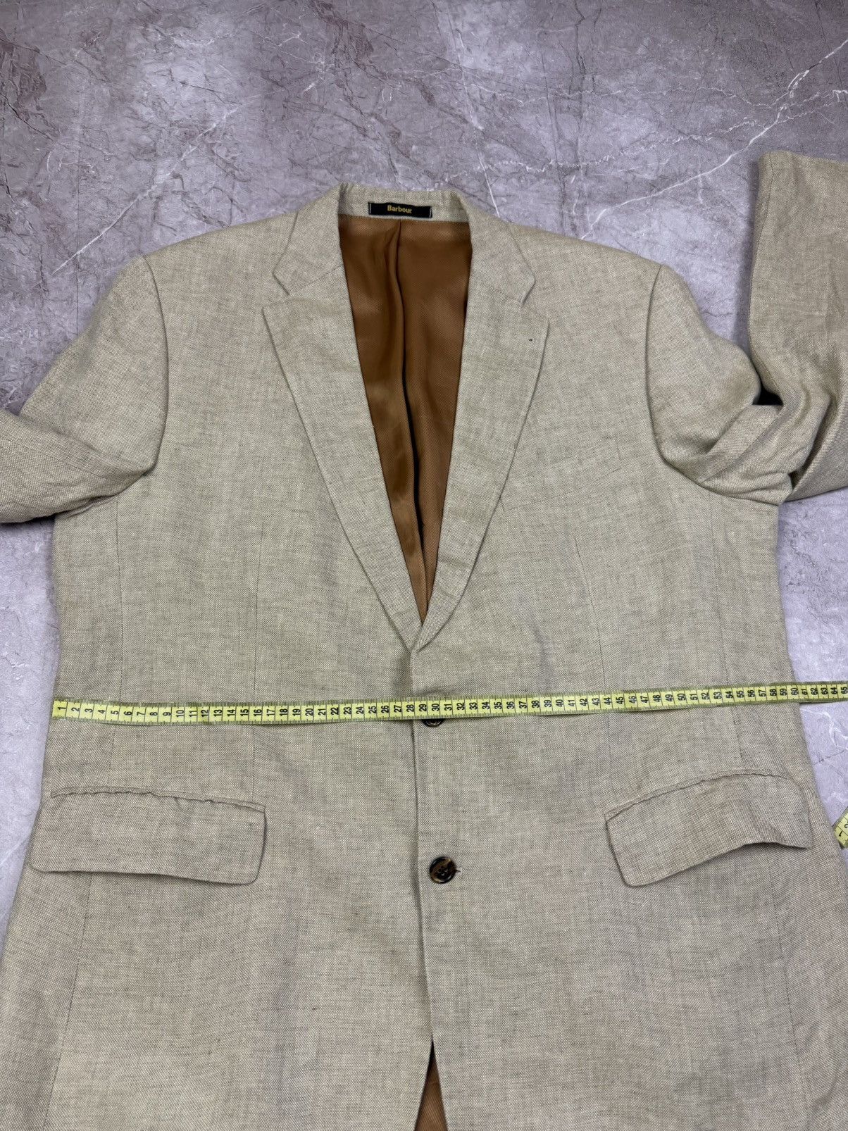 Barbour Luxury Barbour 100% Linen Blazer Jacket Size 58 Size 48R - 15 Thumbnail