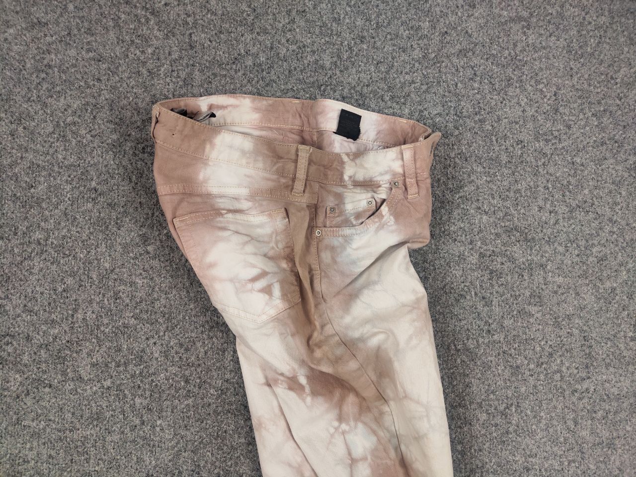 Isabel Marant Isabel Marant Stretch Jeans Pale Pink Cotton Denim Tie Dye Size 42" / US 20 - 10 Thumbnail