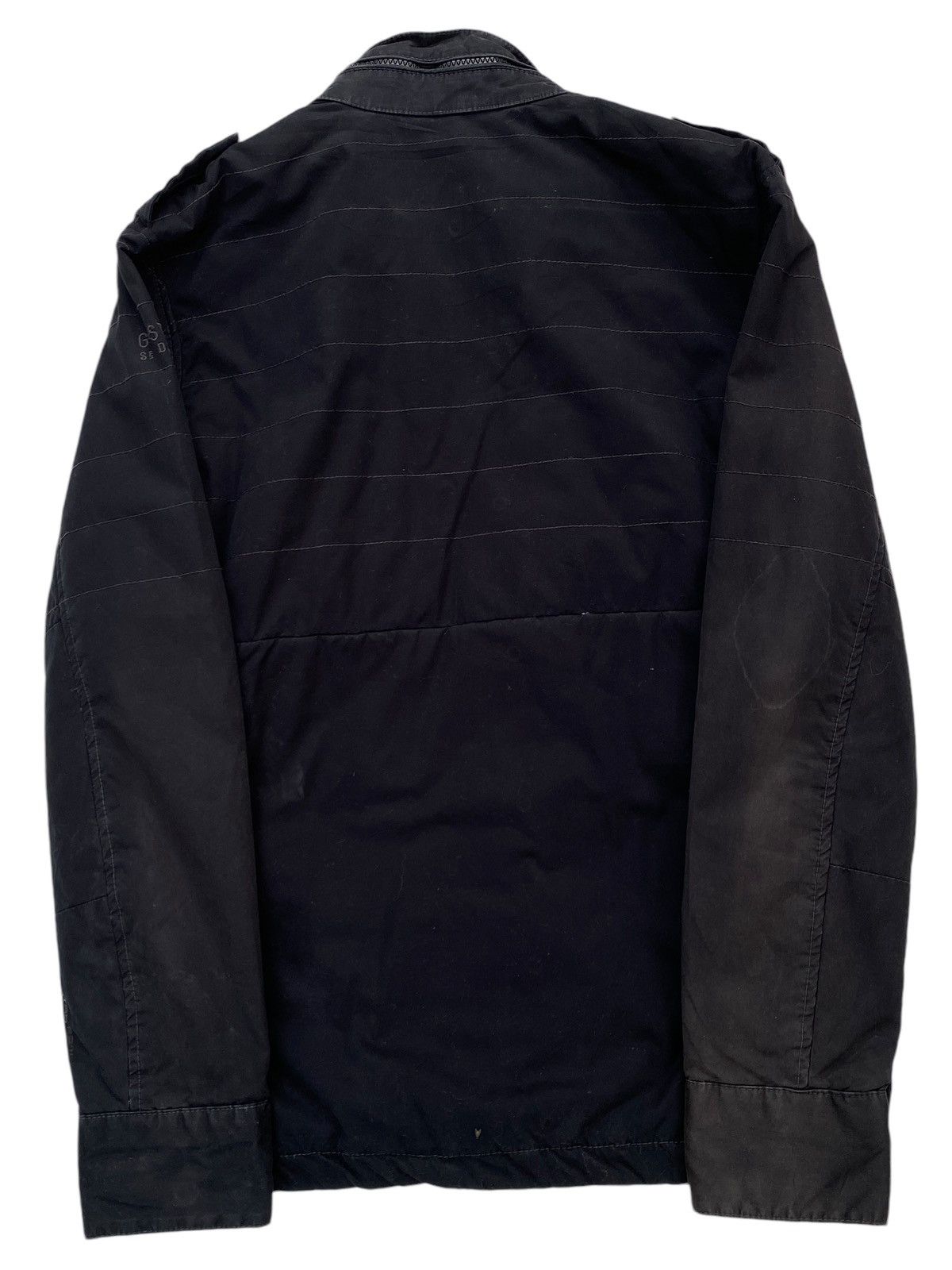 G-Star × Vintage Vtg G Star Raw Faded Black Jacket Quilted Size US L / EU 52-54 / 3 - 2 Thumbnail