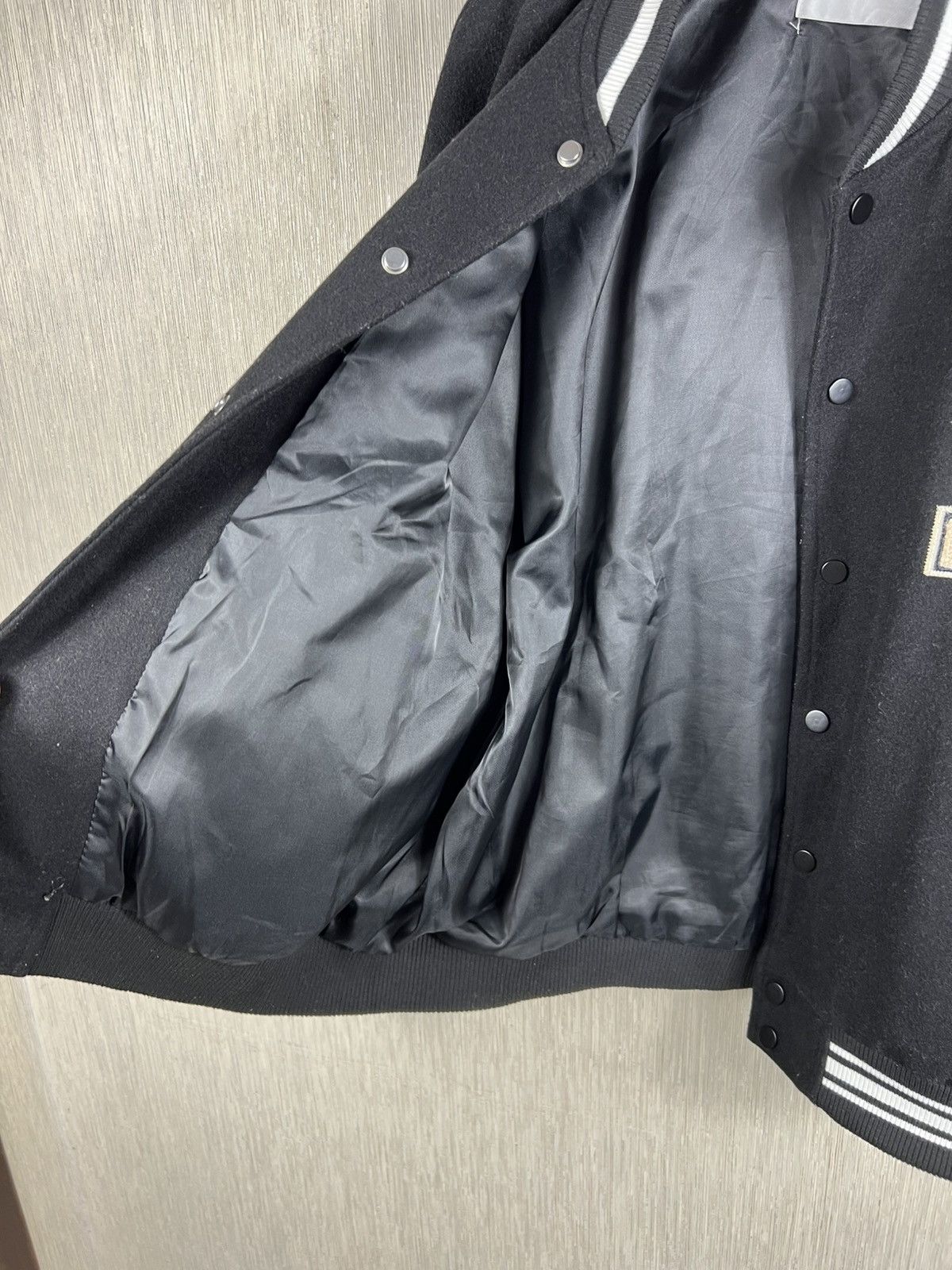 Japanese Brand Made Extreme leather wool varsity jacket kapital bones boxy Size US L / EU 52-54 / 3 - 20 Thumbnail