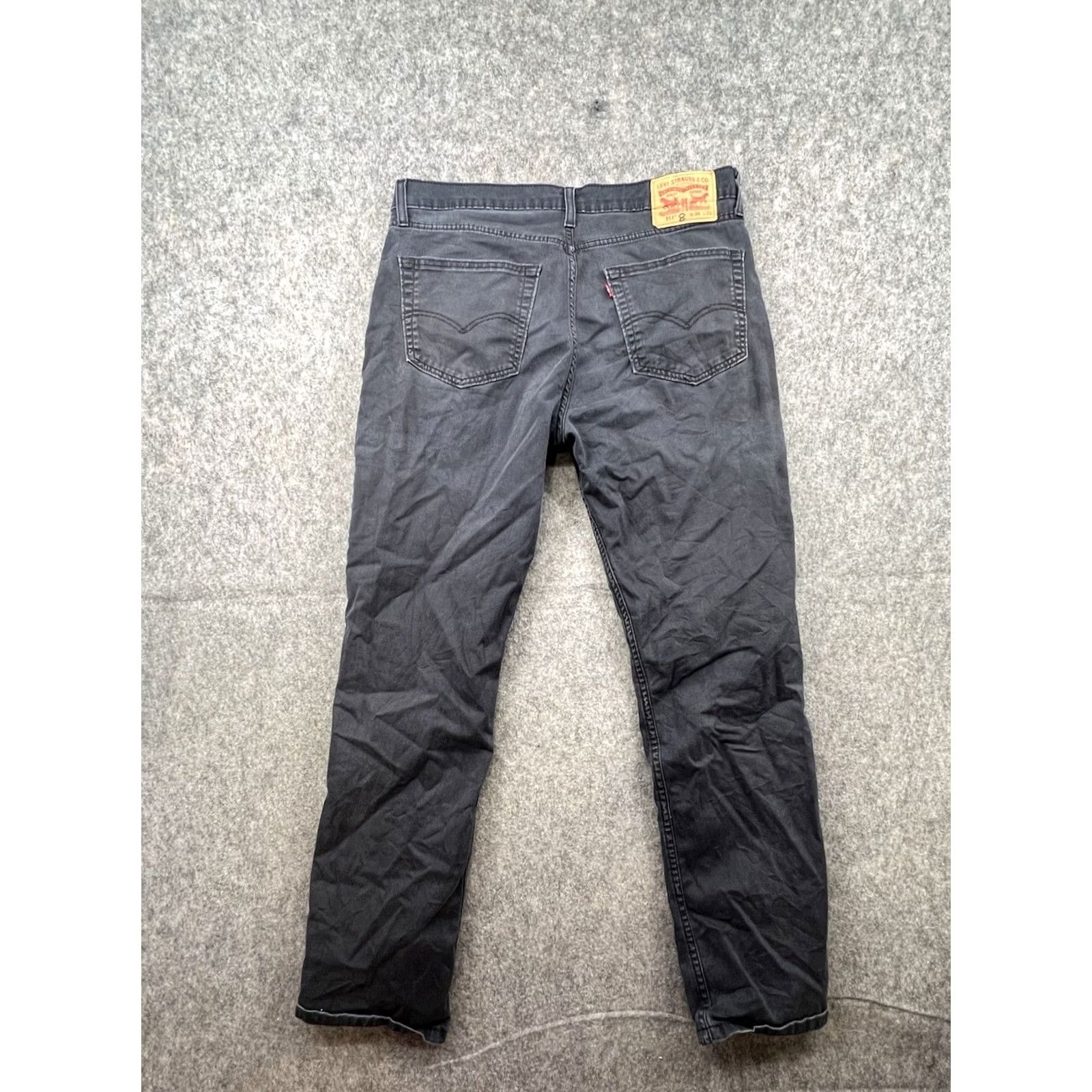 Levi's Levi’s 511 Jeans Men’s 36x30 Black Denim Wash Slim Straight 5-Pocket Denim Jeans Size US 36 / EU 52 - 6 Thumbnail