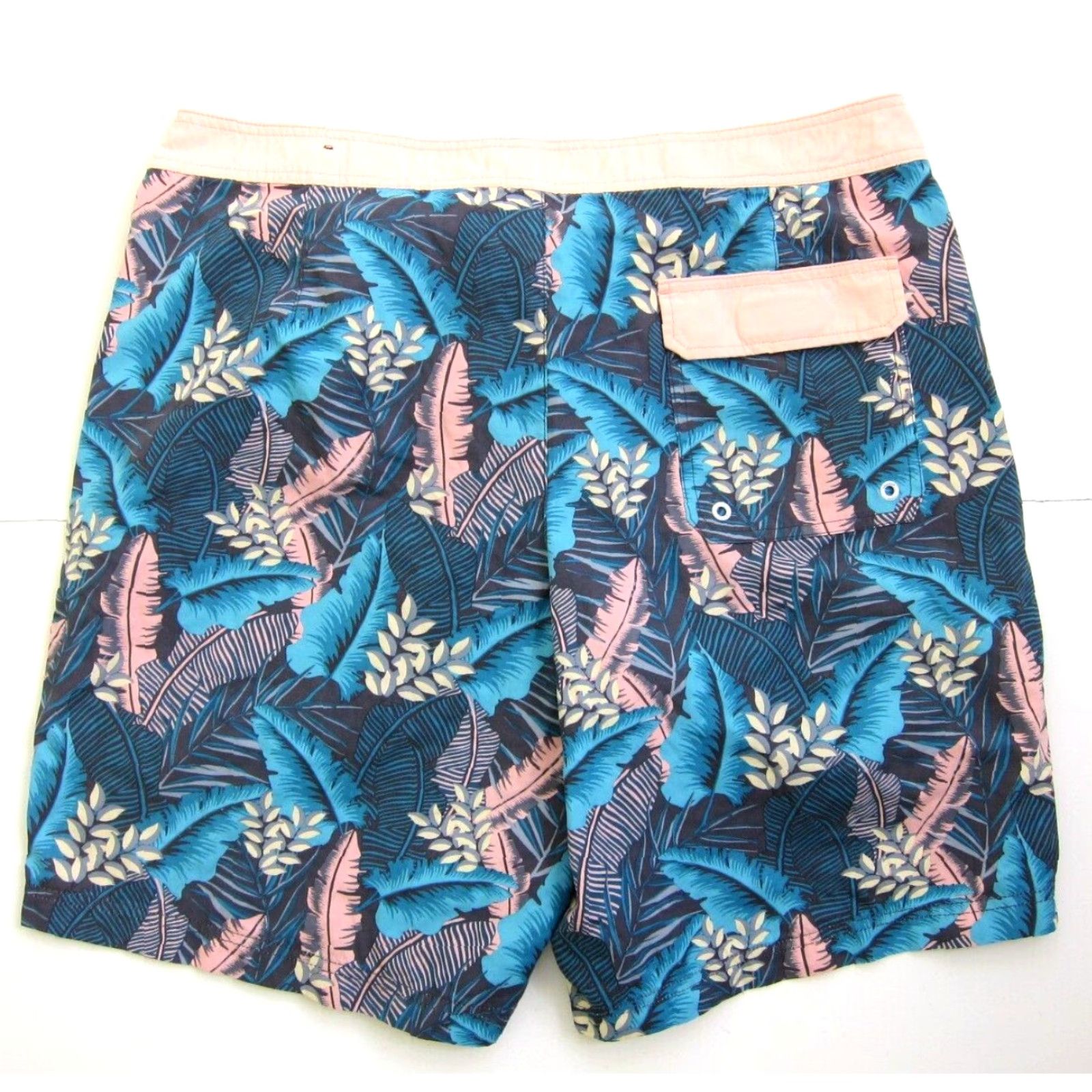 American Eagle Outfitters American Eagle Blue Pink Floral 3 Pocket Swim Beach Surf Board Shorts Men Large Size US 33 - 2 Thumbnail