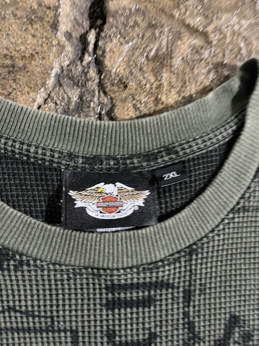 Affliction × Harley Davidson × Vintage CRAZY Y2K HARLEY DAVIDSON THERMAL GRUNGE SKATER AFFLICTION Size US XXL / EU 58 / 5 - 7 Thumbnail