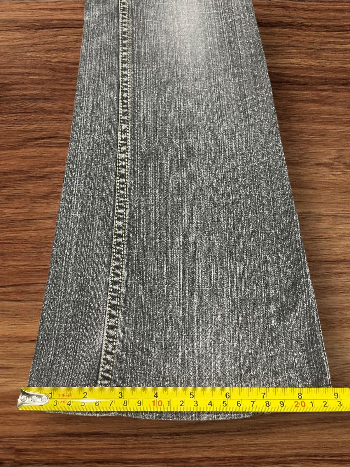 Japanese Brand × Le Grande Bleu (L.G.B.) Vintage Japanese Brand Grey Washed Distressed Flare Jeans Size 28" / US 6 / IT 42 - 14 Thumbnail