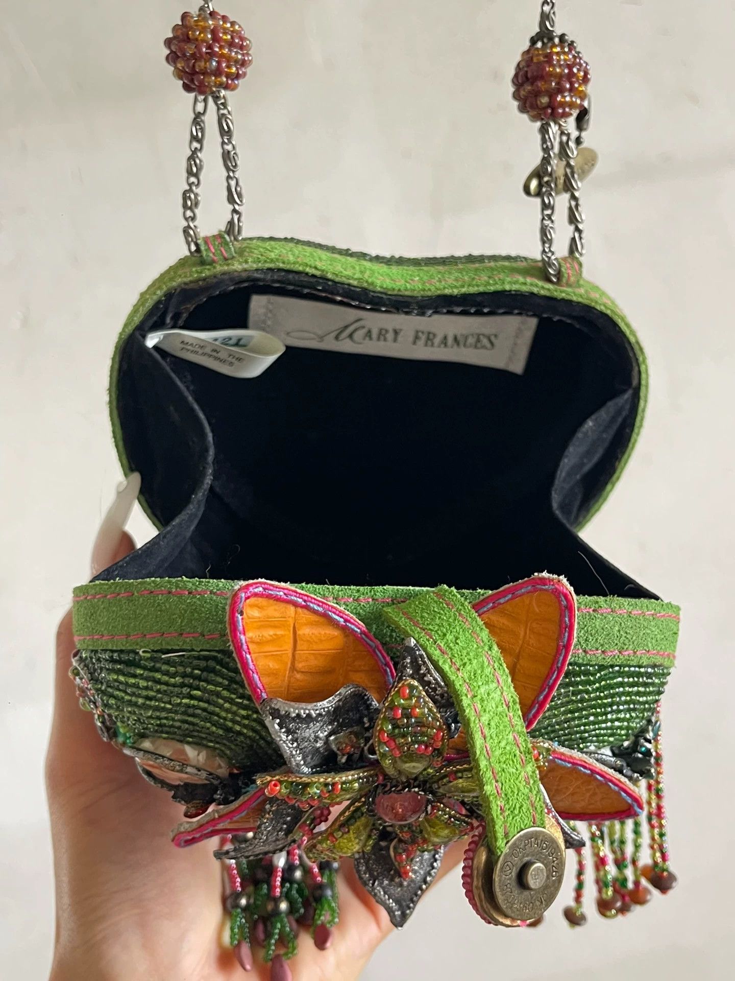 Mary Frances Mary Frances Vintage Beaded Gemstone Chain Clutch Size ONE SIZE - 6 Thumbnail