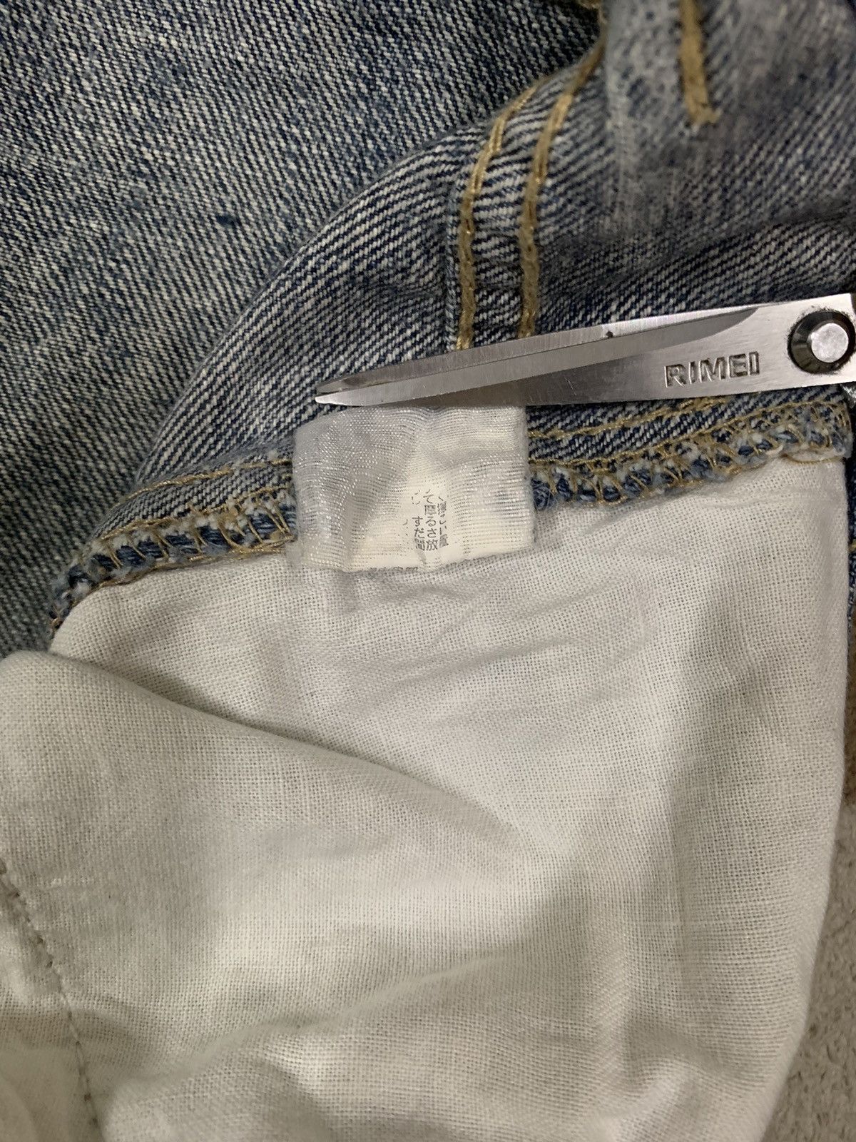 Beauty Beast Vintage Japanese Brand Crack Wash Distressed Carpenter Jeans Size US 31 - 21 Thumbnail