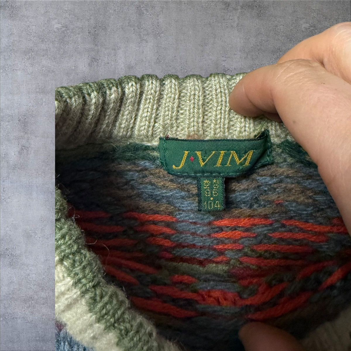 Vintage Colourfull sweater unisex fit S Size US S / EU 44-46 / 1 - 4 Thumbnail