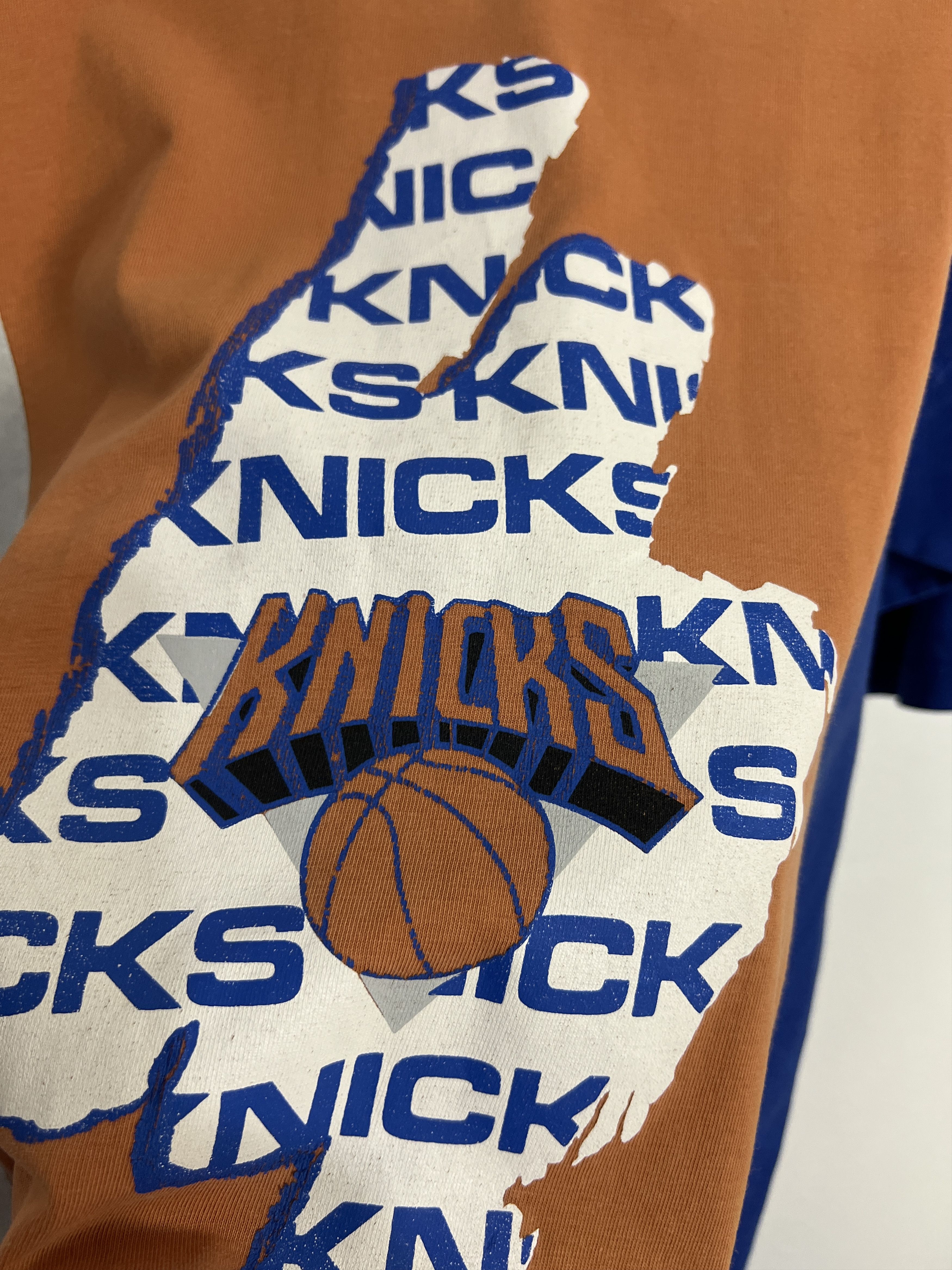 Starter Vintage 90's New York Knicks NBA Promo Warm Up Jersey Shirt Size US XL / EU 56 / 4 - 4 Thumbnail