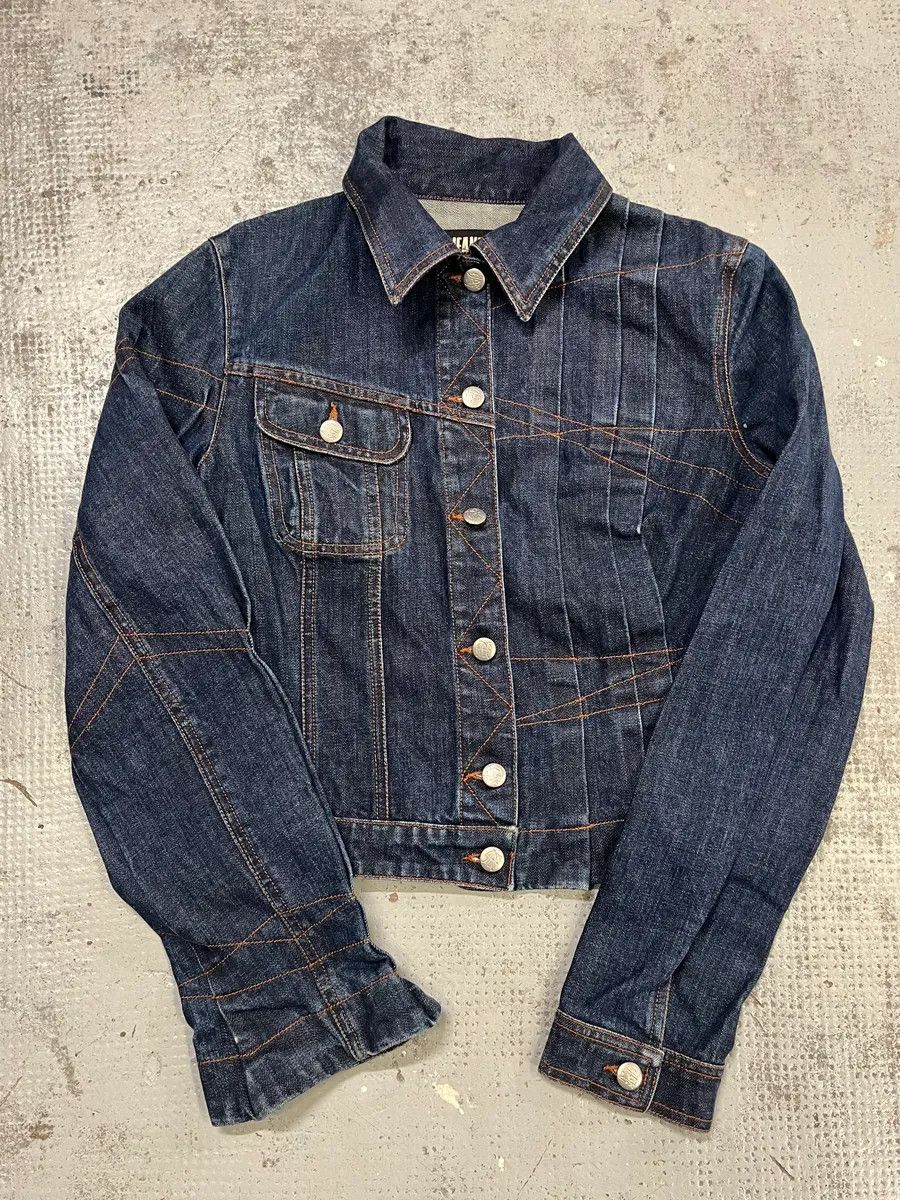 Jean Paul Gaultier 2000s Jean Paul Gaultier Type 1 Asymmetrical Denim Jacket Size M / US 6-8 / IT 42-44 - 1 Thumbnail
