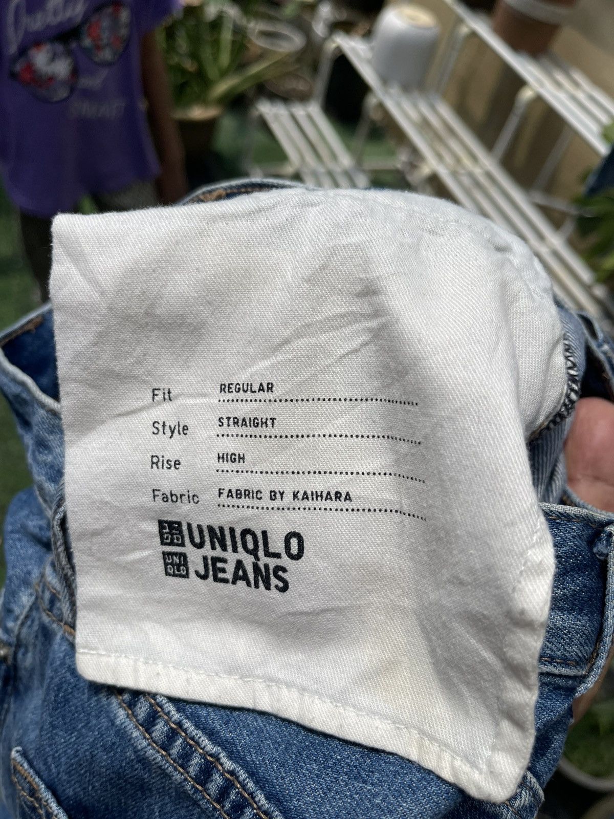 Uniqlo Uniqlo Distressed Washed Blue Straight Fit Jeans Size US 26 / EU 42 - 7 Thumbnail