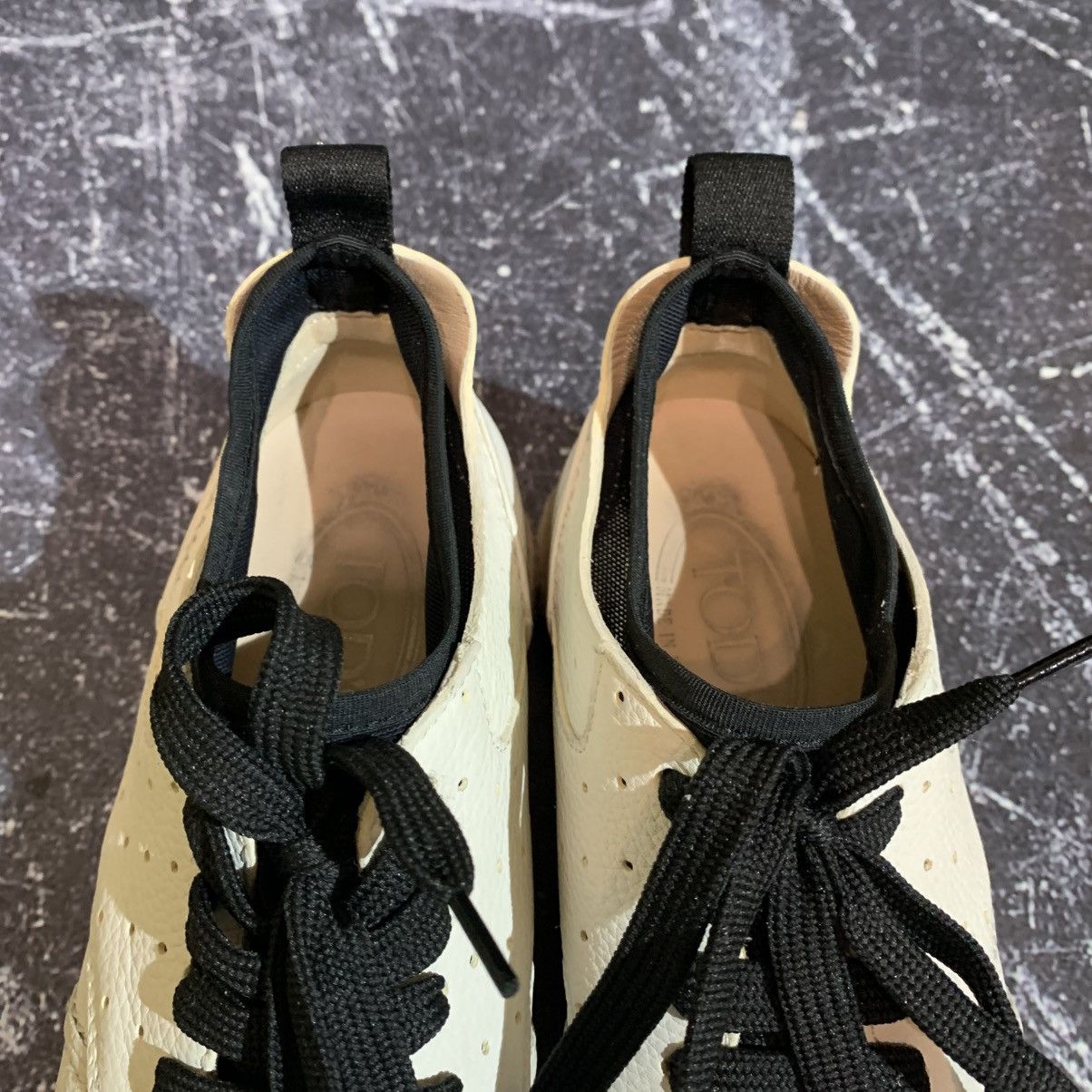 Tod's Tod’s White Leather Sneakers with Rope Heel Size 36.5 Size US 6.5 / IT 36.5 - 14 Thumbnail
