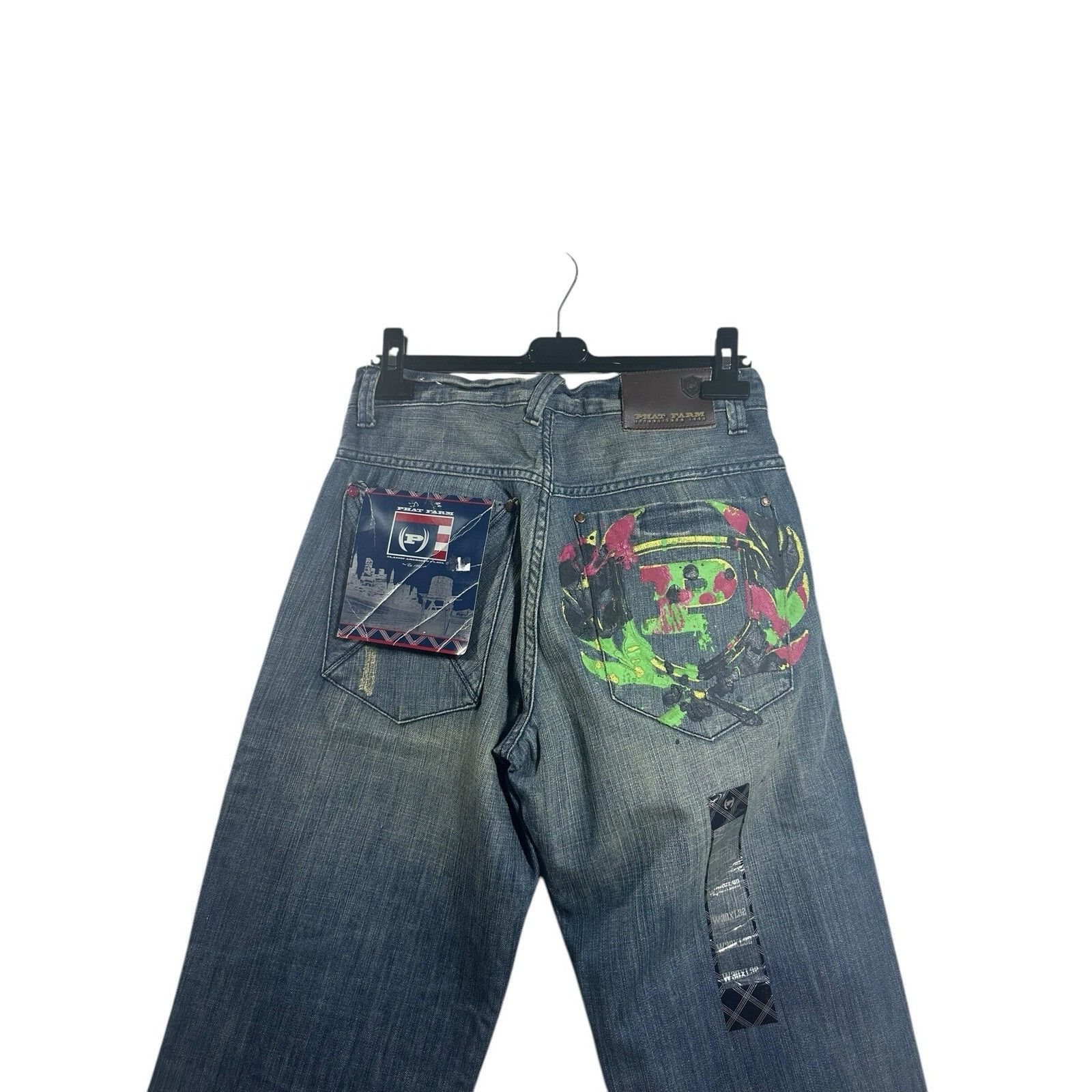 Phat Farm Vintage Phat Farm Denim Jeans Hip Hop Baggy Y2K 90’s 2000’s Size US 30 / EU 46 - 4 Thumbnail
