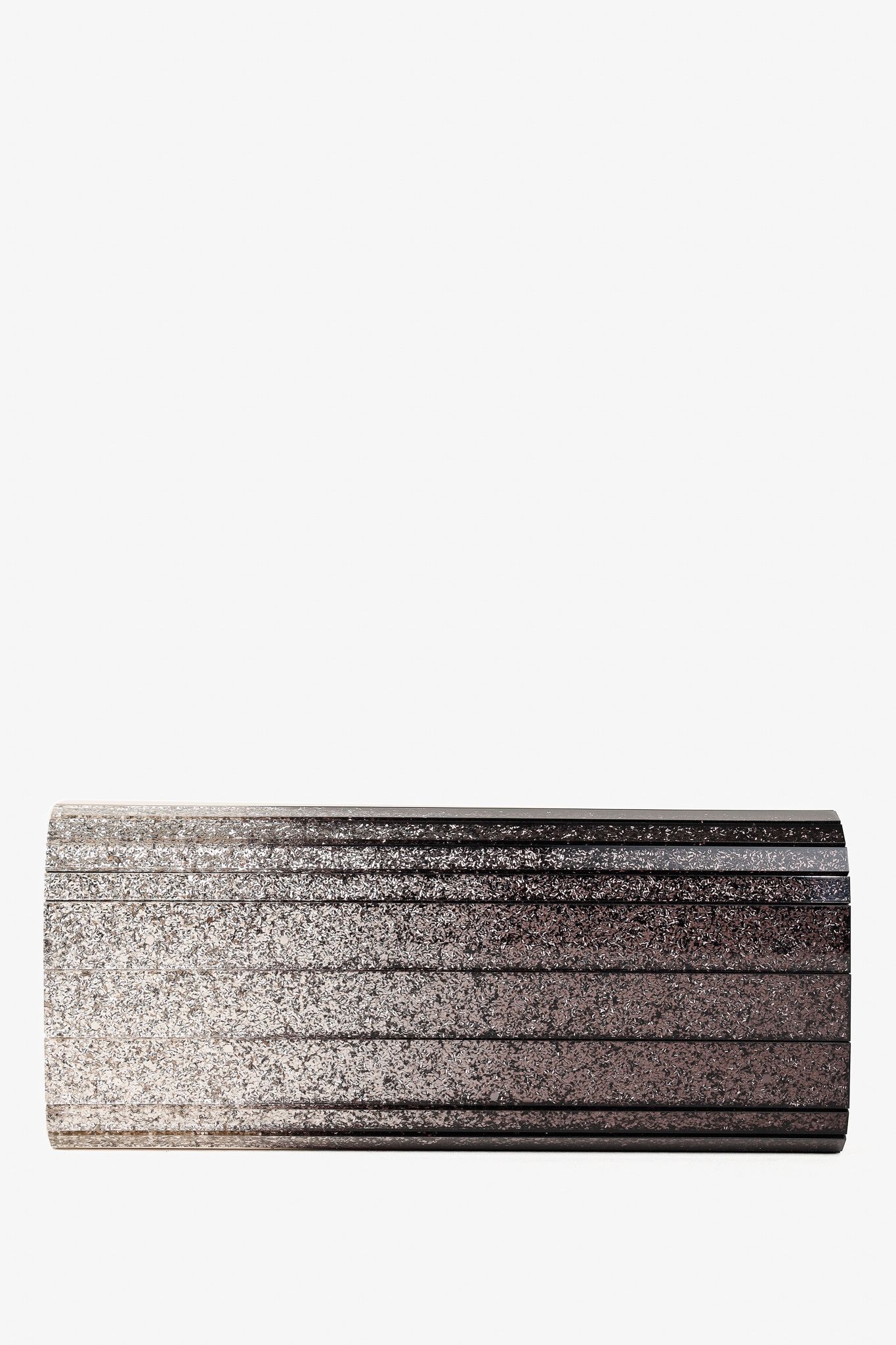 Jimmy Choo Jimmy Choo Sweetie Glitter Lucite Clutch in Black Champagne Size ONE SIZE - 4 Thumbnail