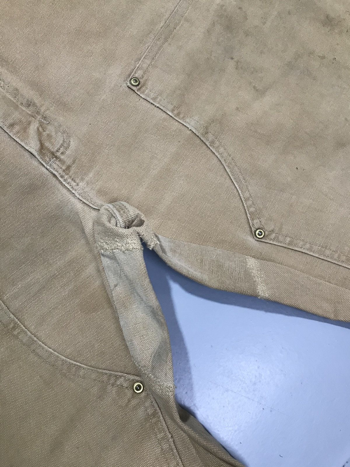 Carhartt Vintage carhartt B01 BRN double knee damaged workwear Size US 40 / EU 56 - 5 Thumbnail