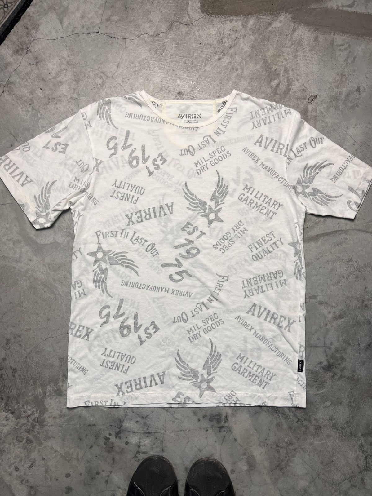 Vintage Vintage Avirex all-over print t-shirt Size US L / EU 52-54 / 3 - 2 Thumbnail