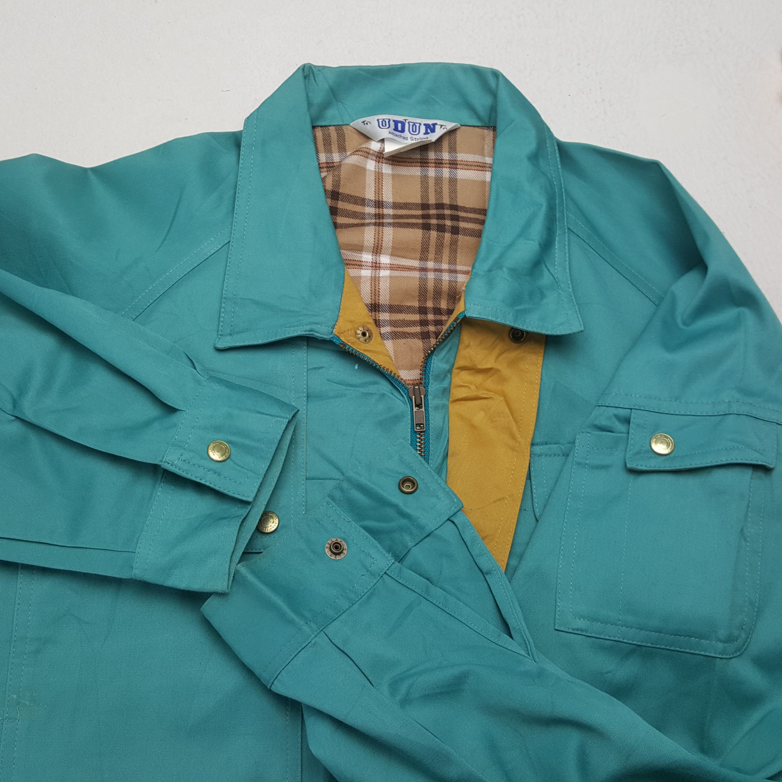 Vintage YAMOTO TRANSPORT Japanese Workwear Custom Jacket C287N2 Size US L / EU 52-54 / 3 - 7 Thumbnail