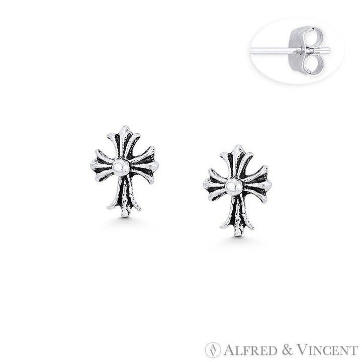 Other Medieval Coptic Cross Stud Earrings in .925 Sterling Silver Size ONE SIZE - 1 Preview
