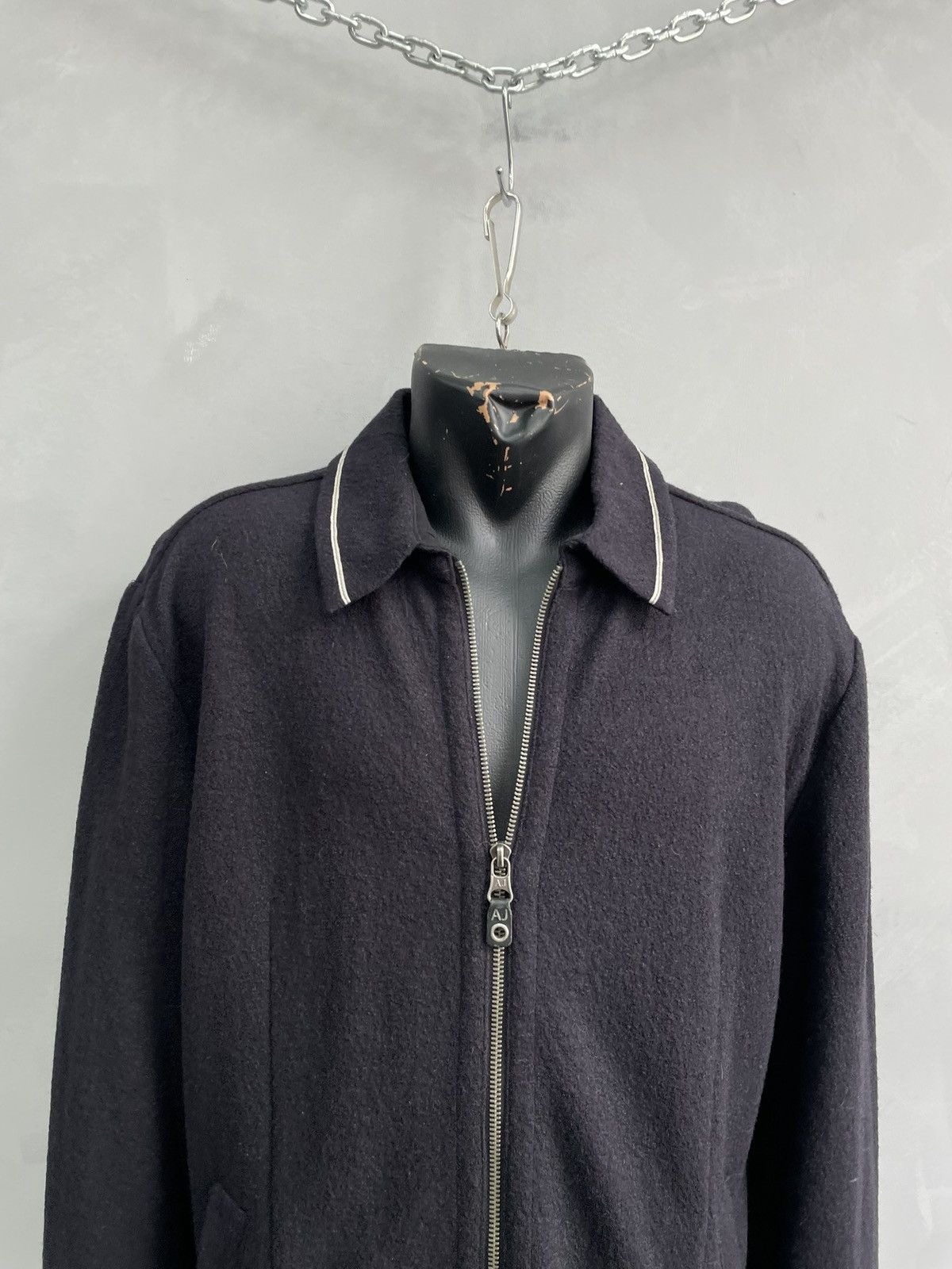 Armani Emporio Armani wool sweater jacket y2k Size US XXL / EU 58 / 5 - 3 Thumbnail