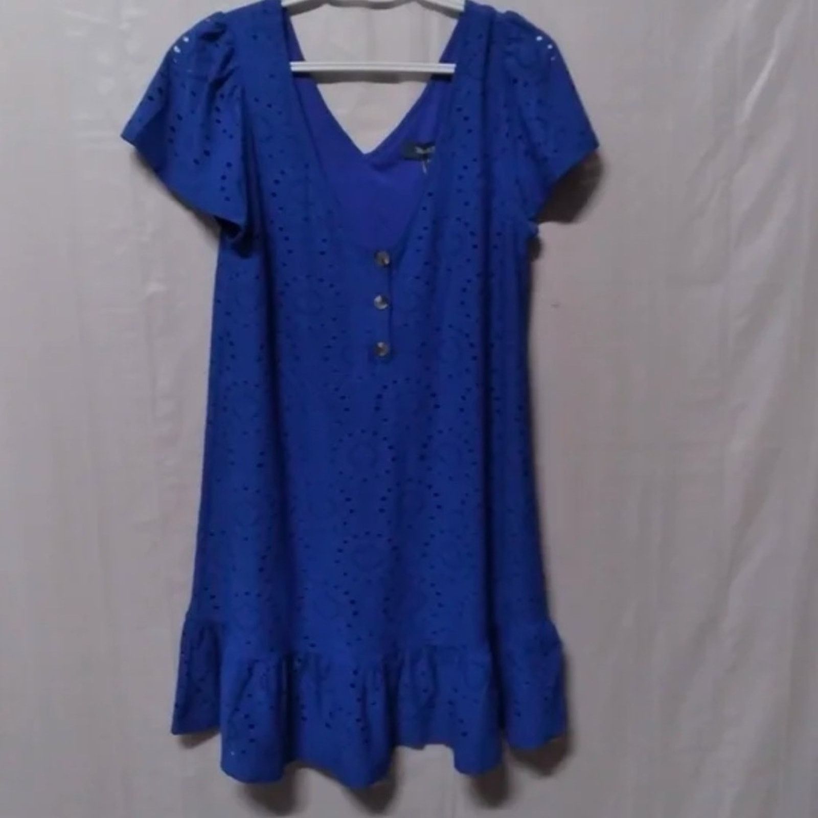 The Unbranded Brand Mod Cloth light shining through eyelet dress, size Small. Size S / US 4 / IT 40 - 1 Thumbnail