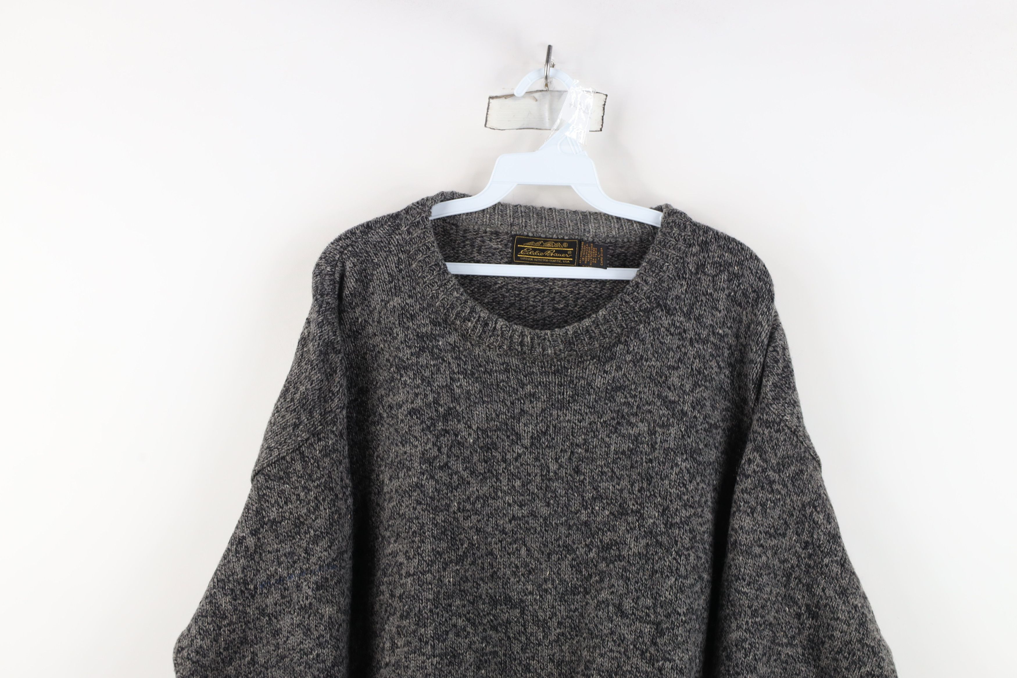 Eddie Bauer Vintage 90s Eddie Bauer Blend Knit Sweater Heather Gray USA Size US L / EU 52-54 / 3 - 2 Thumbnail