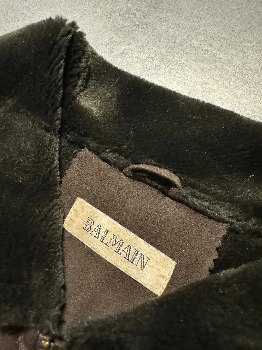 Balmain Balmain Brown Trench Suede Leather Fur Coat Size S / US 4 / IT 40 - 6 Thumbnail