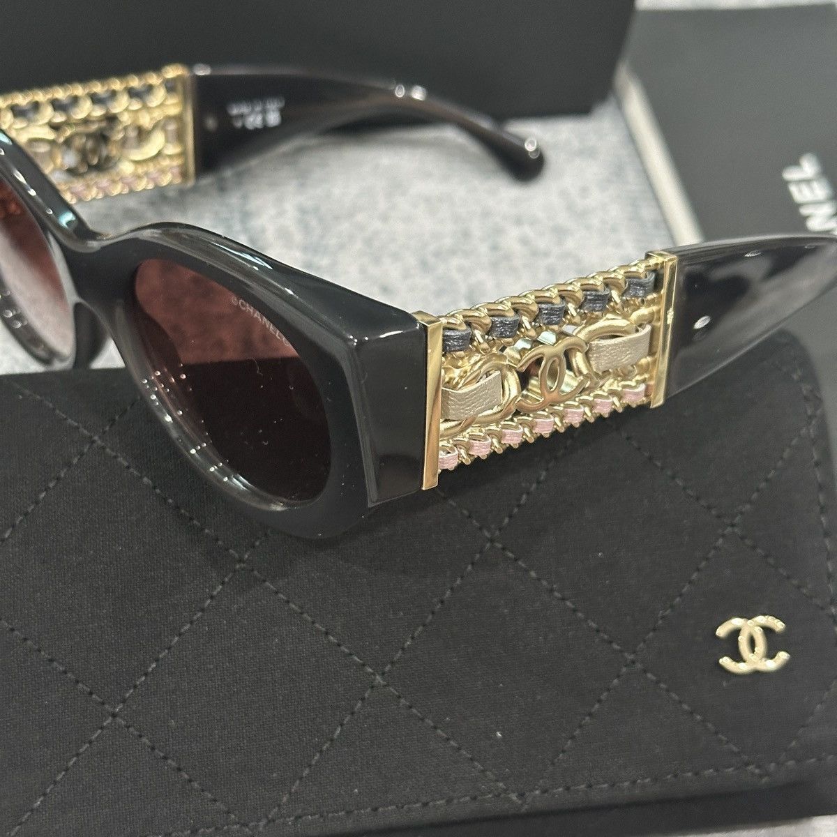 Chanel CHANEL 0CH5536Q 17168H SUNGLASSES Size ONE SIZE - 4 Thumbnail