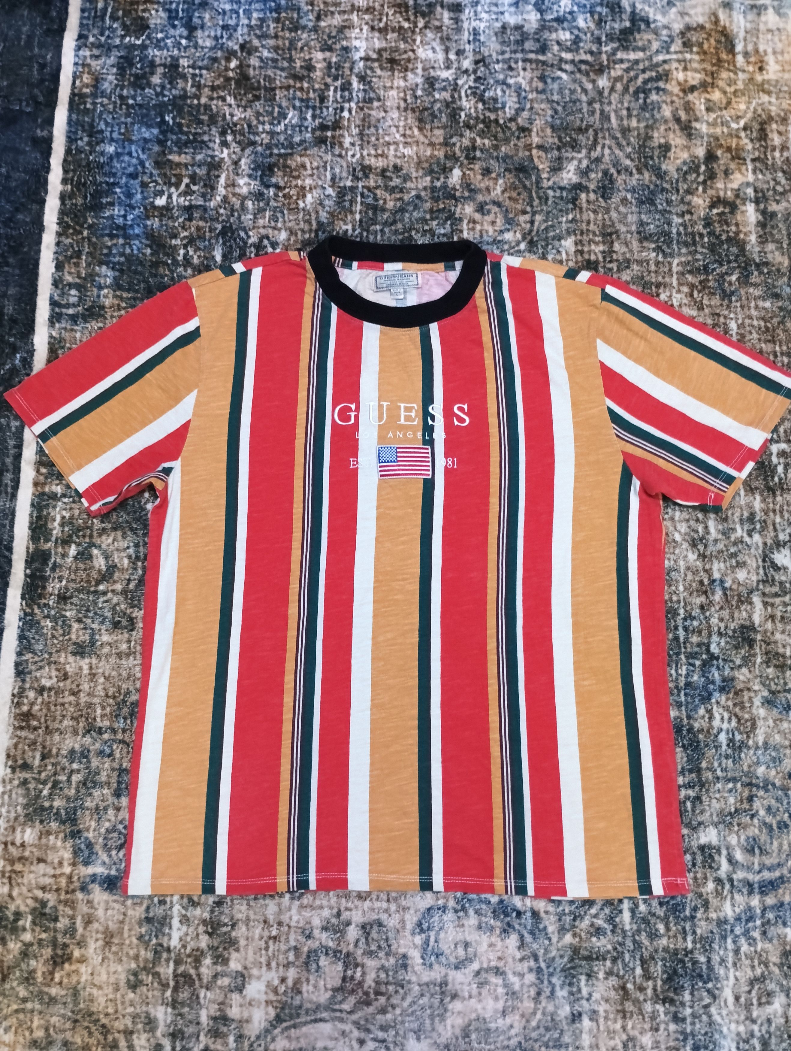 A$AP Rocky × Guess × Rap Tees Vintage 90's guess stripe asap rocky tees Size US L / EU 52-54 / 3 - 1 Thumbnail