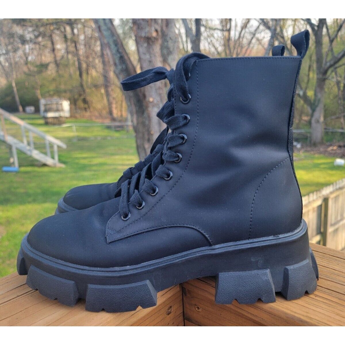 Steve Madden Steve Madden Chunky Platform Ankle Combat Boots Y2K 90s Retr Grailed